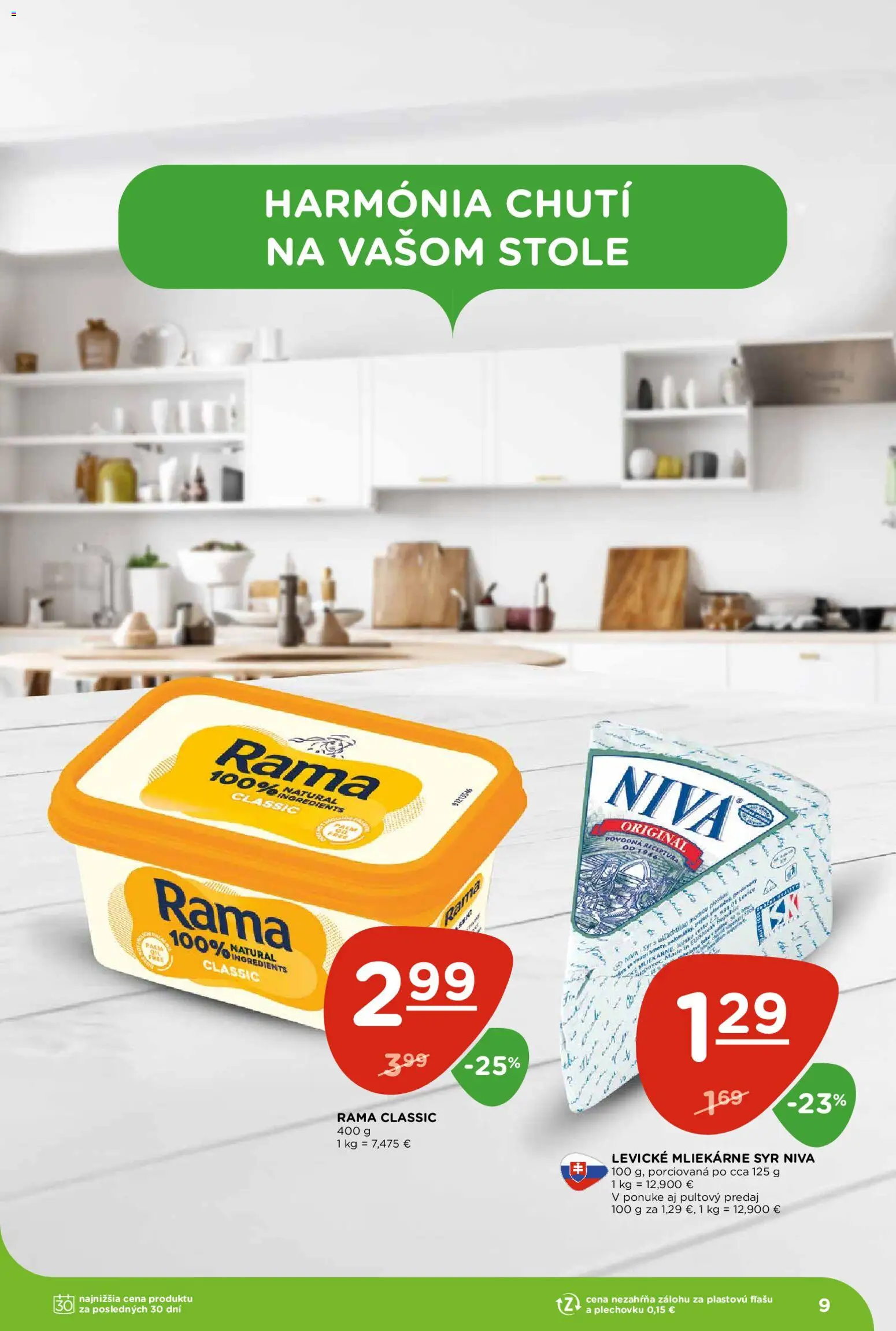 Nové Terno akcie – leták je platný od 02.07.2026 | Strana: 9 | Produkty: Syr, Rama