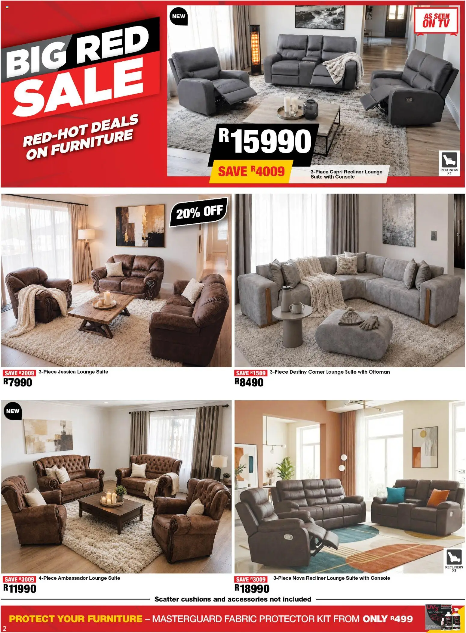 New OK Furniture catalogue – valid from 27.05.2026 | Page: 2 | Products: TV, Lounge suite, Ottoman