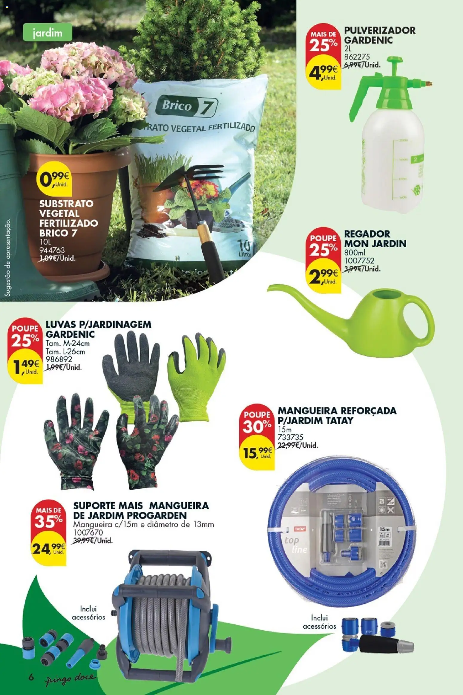 Pingo Doce Bazar Ar Livre │ válido de 05.05.2026 | Página: 6 | Produtos: Luvas, Mangueira