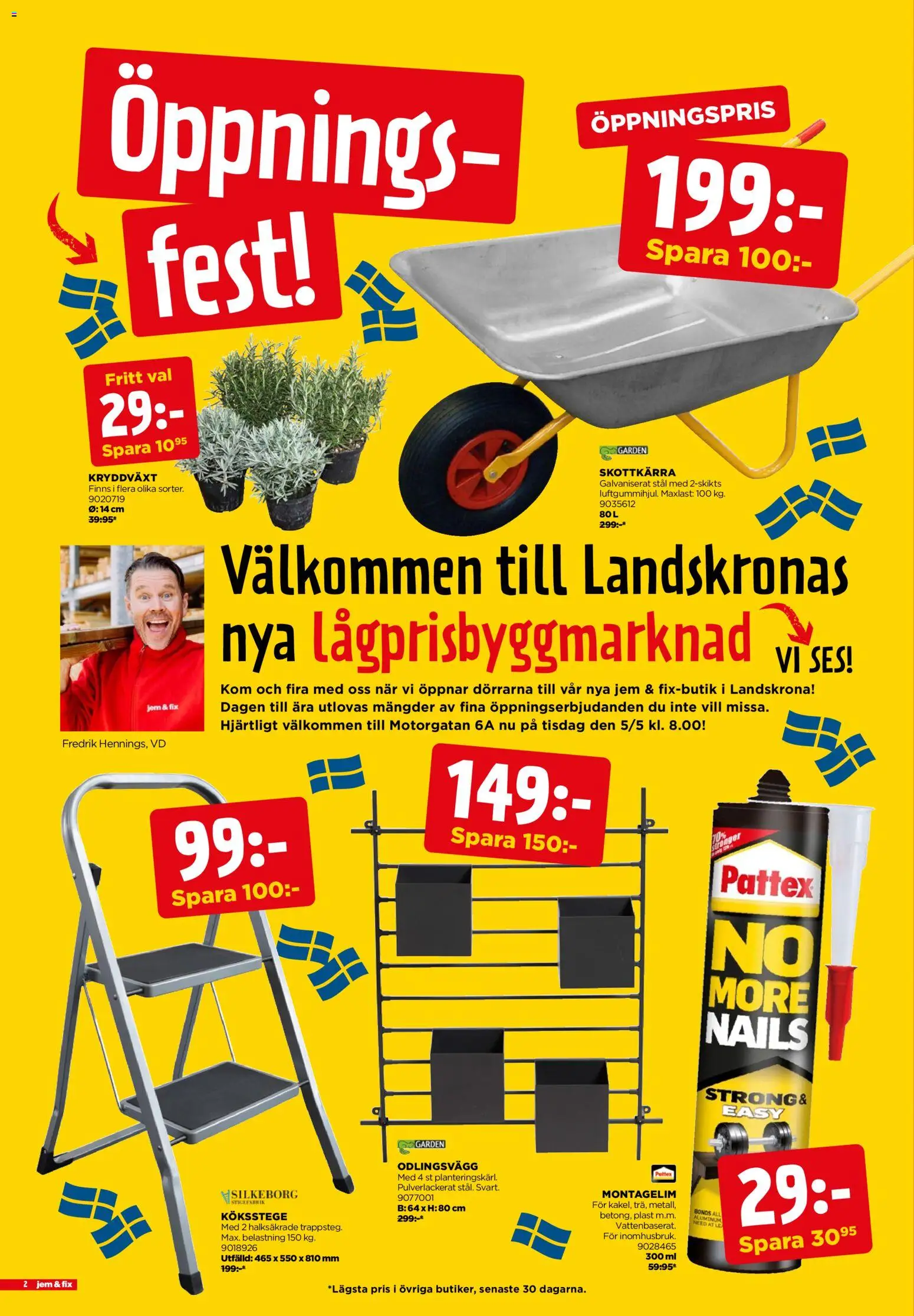 Jem & Fix reklamblad aktuell från 05.05.2026 | Sida: 2 | Produkter: Skottkärra