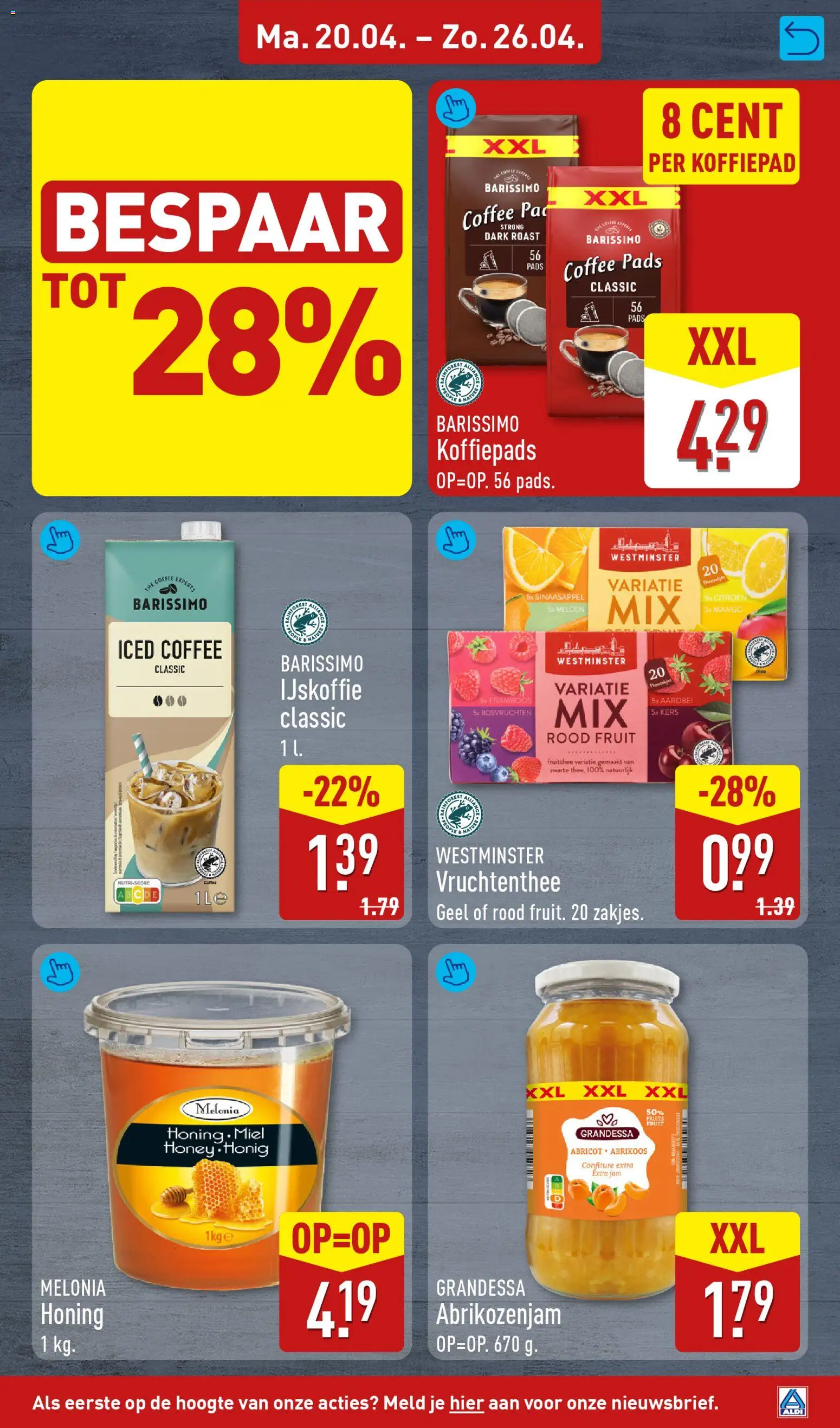 {H1} | Pagina: 13 | Producten: Koffiepads, Fruit, Mango, Aardbei