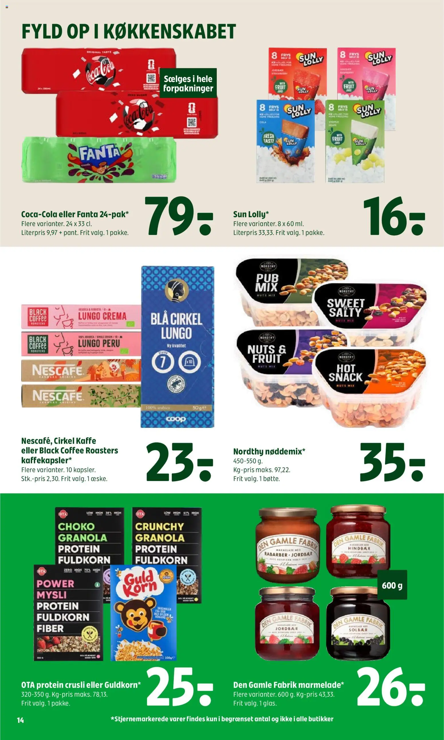 Coop 365 tilbudsavis – gyldig fra 25/06/2026 | Side: 20 | Produkter: Kaffe, Jordbær, Hindbær, Fanta