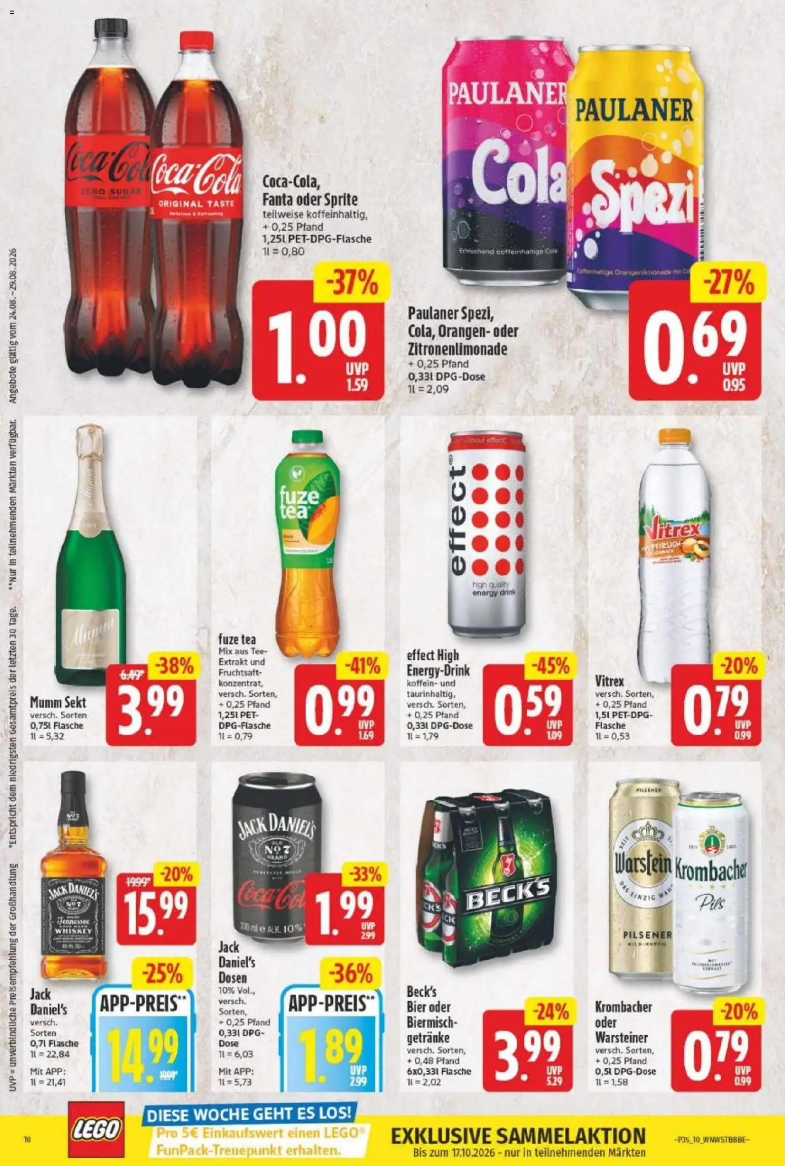 NP Discount - Blaetterkatalog – gültig ab 24.08.2026 | Seite: 12 | Produkte: Fanta, Sprite, Pils, Fruchtsaft