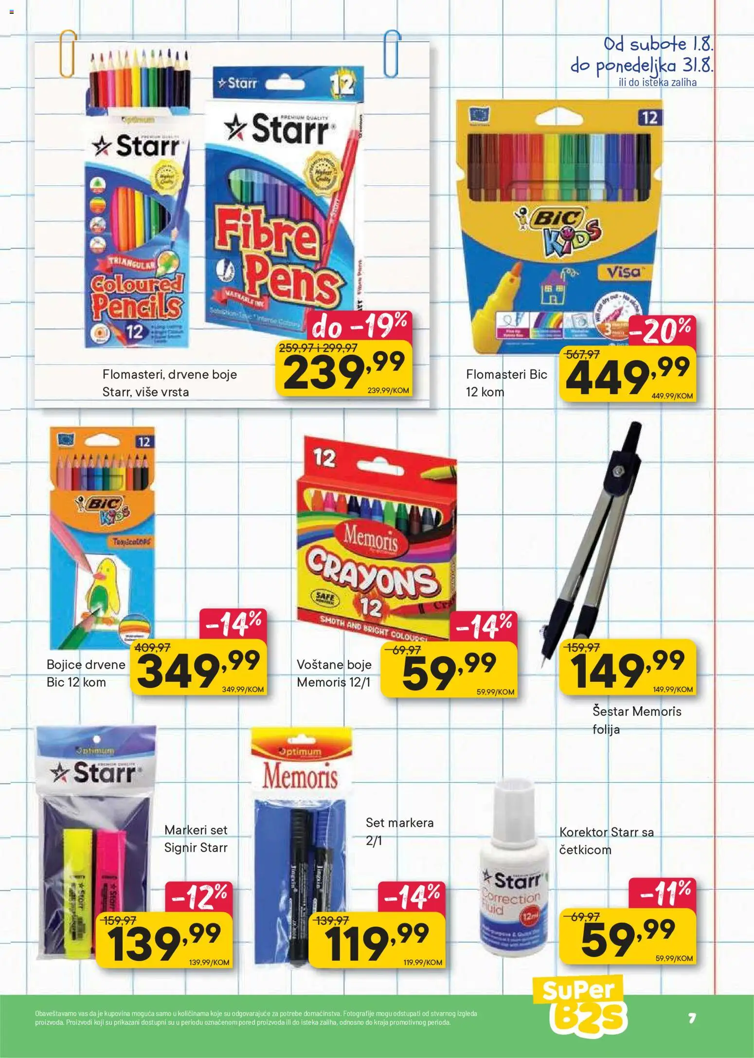 PerSu katalog - važi od 01.08.2026 | Strana: 7 | Proizvode: Korektor, Markeri