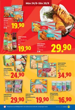 FOOD FESTIVAL Minitoast mozzarella & skinka, 180 g - Förhandsvisning av reklamblad från butik Lidl aktuell från 24/08/2026 | Sida: 9 | Produkter: Kimchi, Bacon, Skinka, Sesam