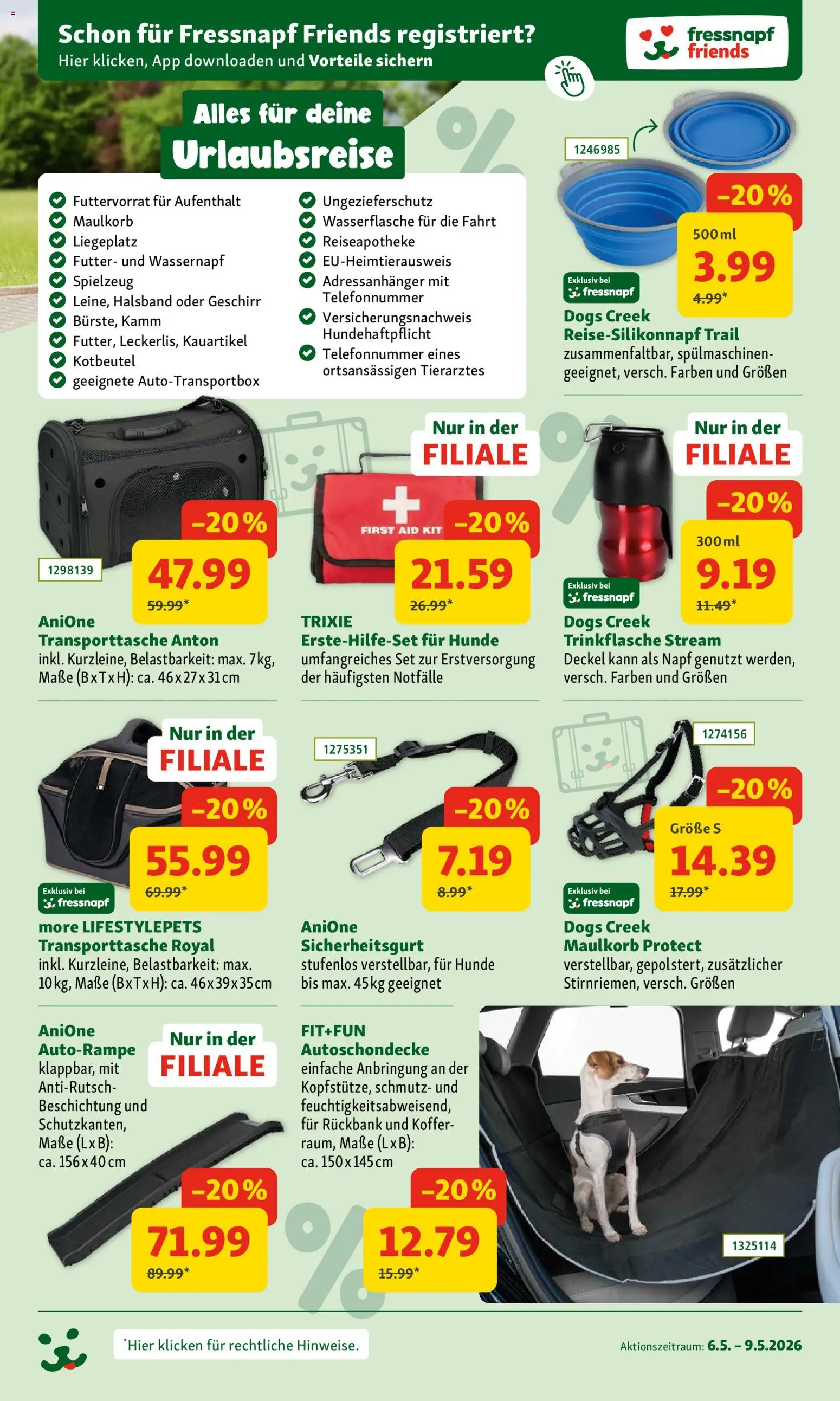 Fressnapf Flugblatt gültig ab 06.05.2026 | Seite: 3 | Produkte: Koffer