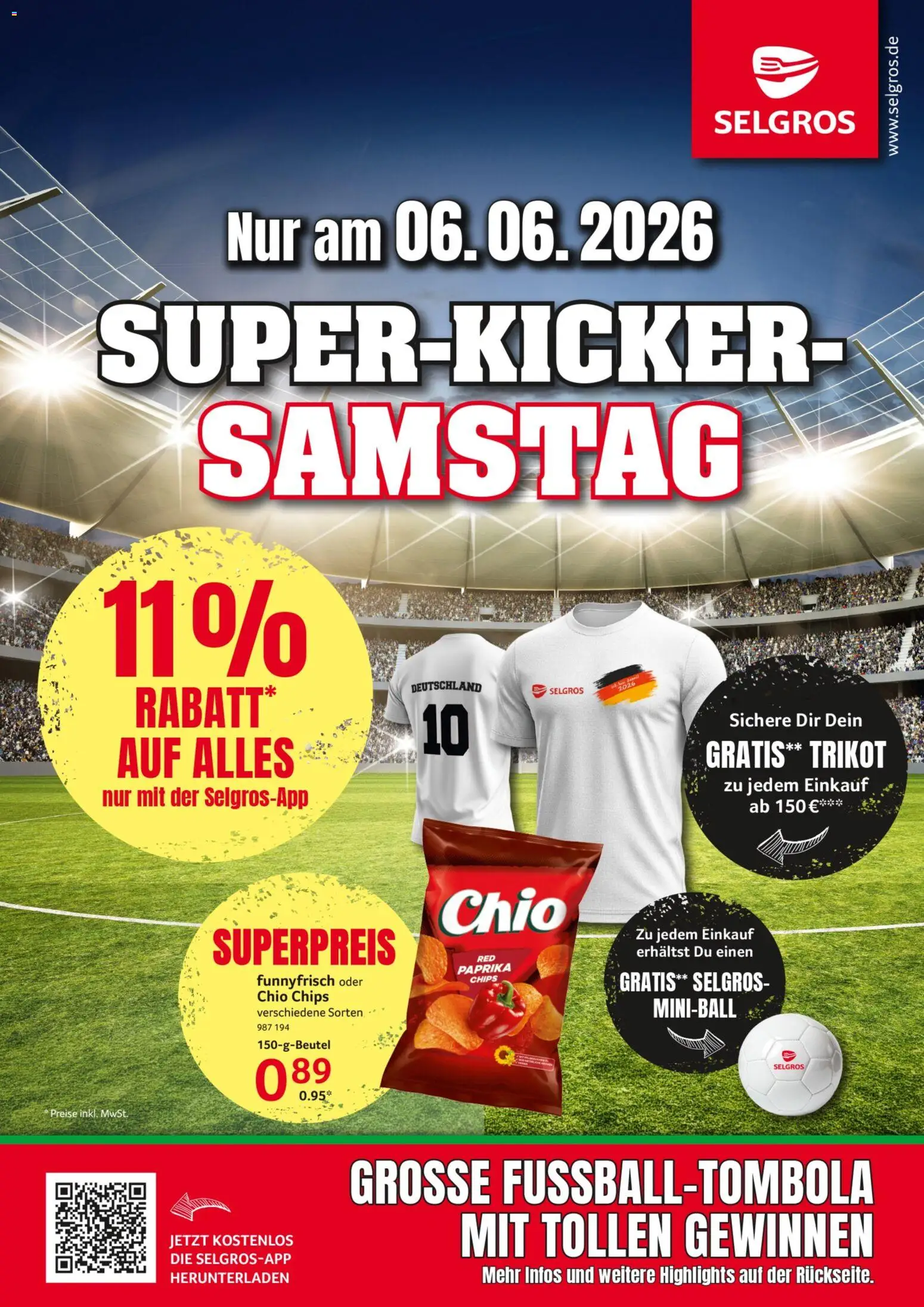 Selgros Super-Kicker-Samstag – gültig ab 06.06.2026 | Seite: 1 | Produkte: Paprika, Chips