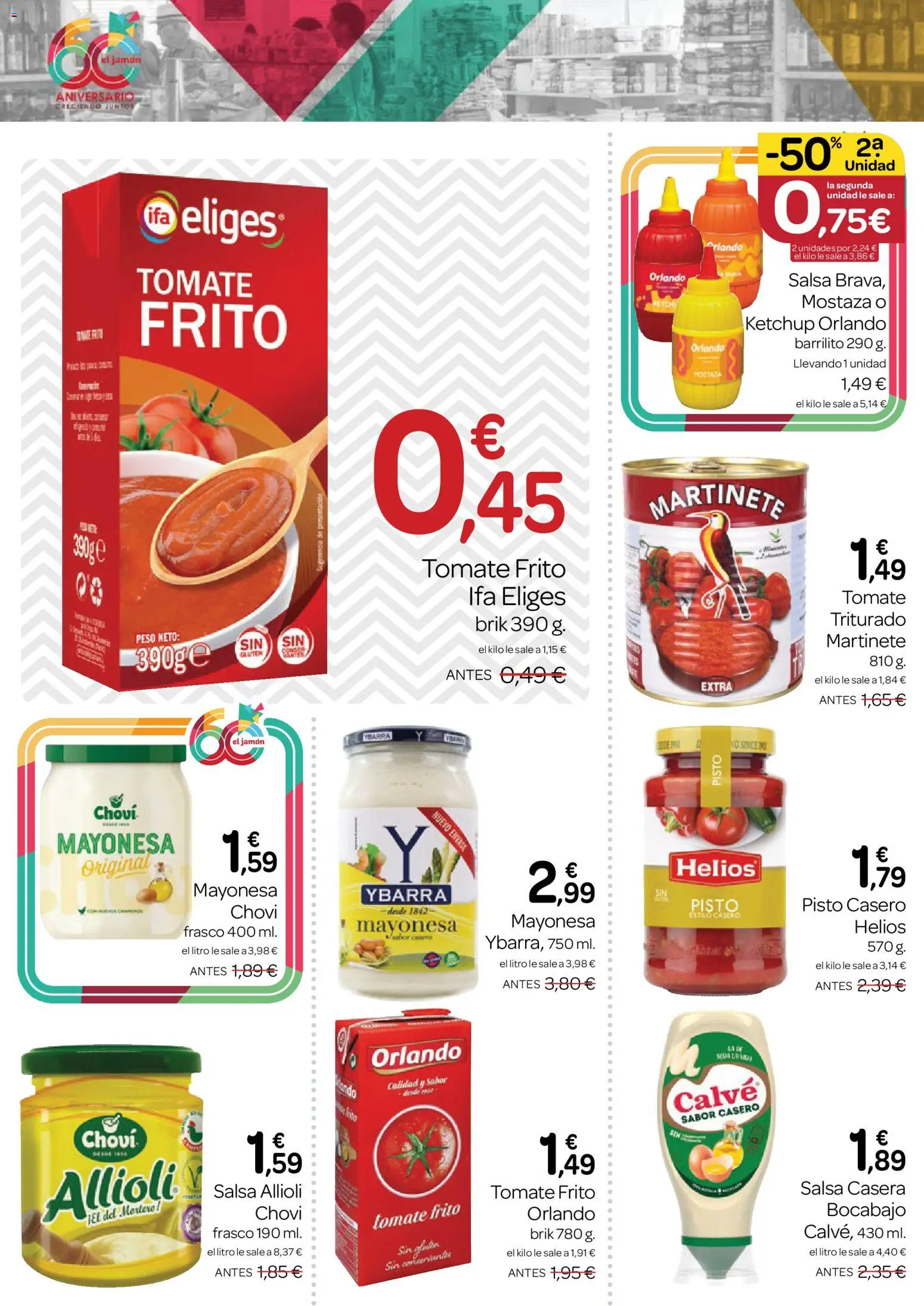 Supermercados El Jamón folleto │ válido desde el 24/09/2026 | Página: 8 | Productos: Tomate, Mayonesa, Peso, Mostaza