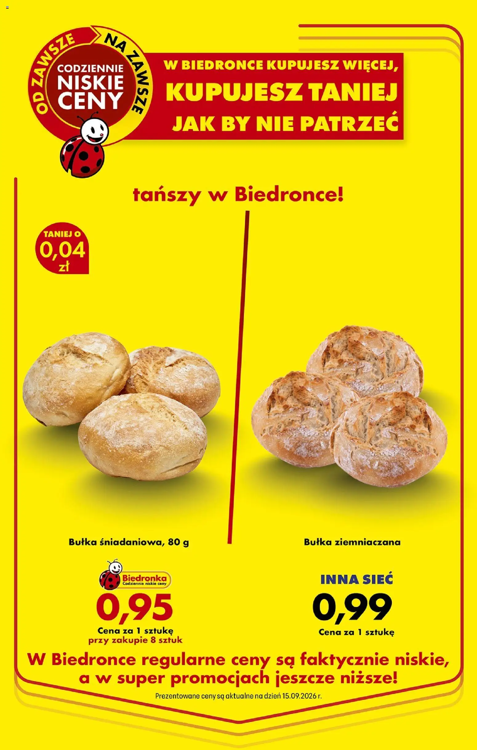 Biedronka gazetka od czwartku od 17.09.2026 | Strona: 3 | Produkty: Bułka