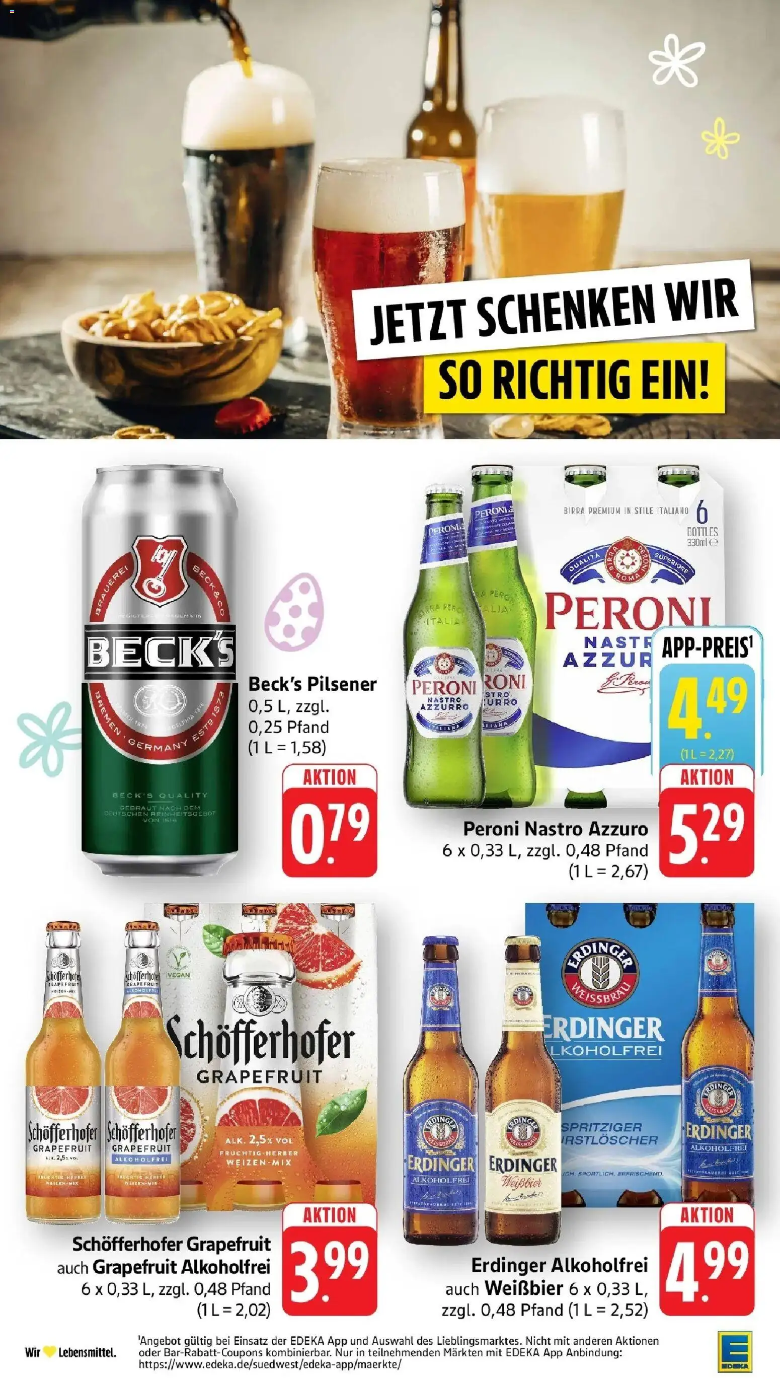 Edeka prospekt Bitburg	 – gültig ab 23.03.2026 | Seite: 34 | Produkte: Erdinger, Weißbier, Grapefruit