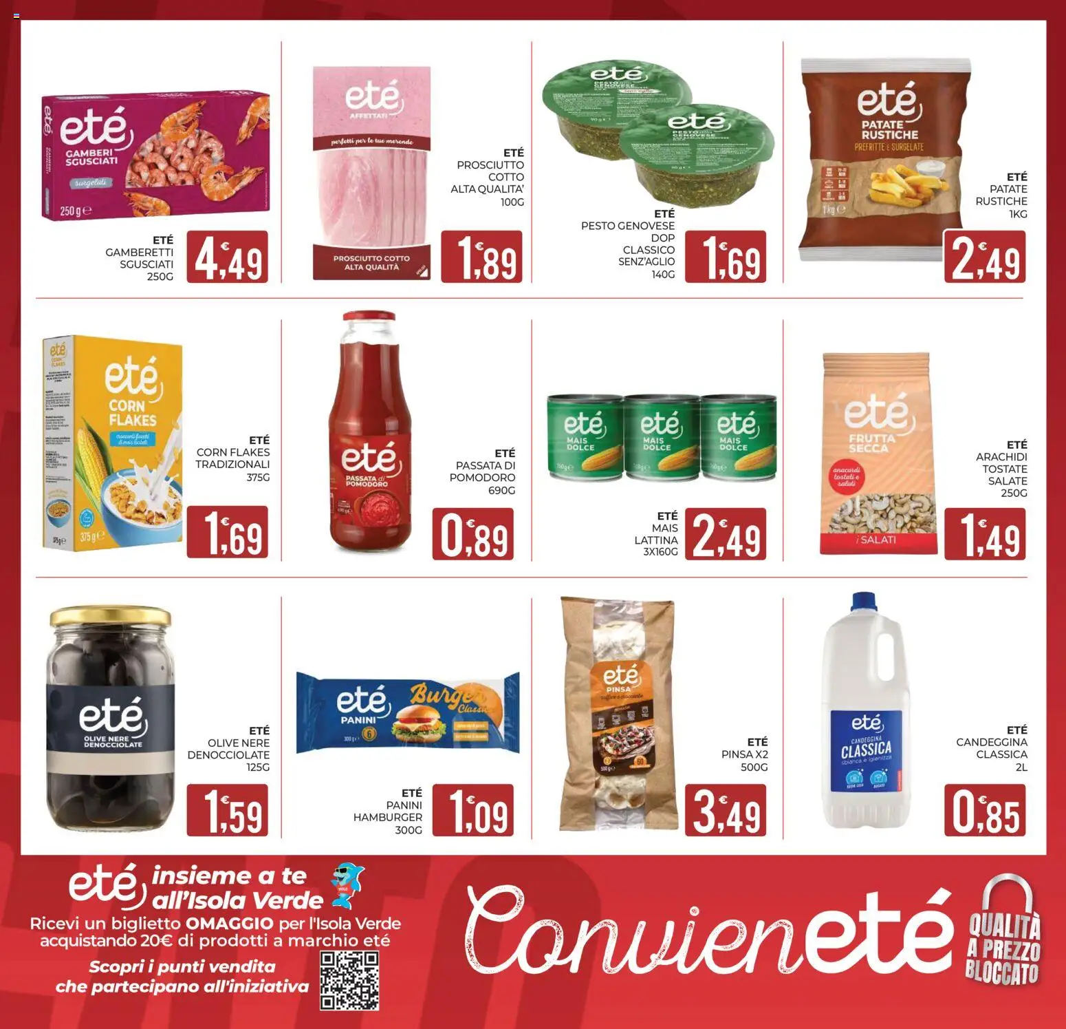 Volantino Eté del 03/07/2026 | Pagina: 14 | Prodotti: Candeggina, Frutta, Pomodoro, Pesto