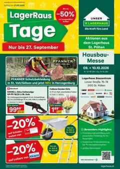 Lagerhaus Wochen Angebote ab 14.09.2026 gültig