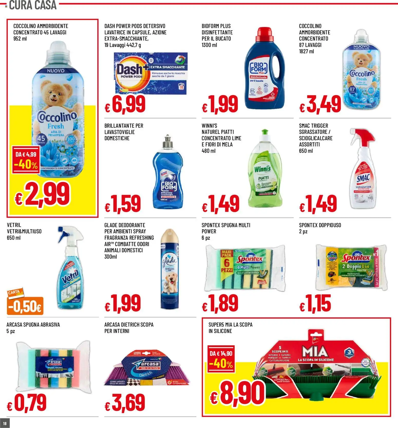 Volantino Galassia del 18/06/2026 | Pagina: 18 | Prodotti: Spugna, Lime, Silicone, Fragranza