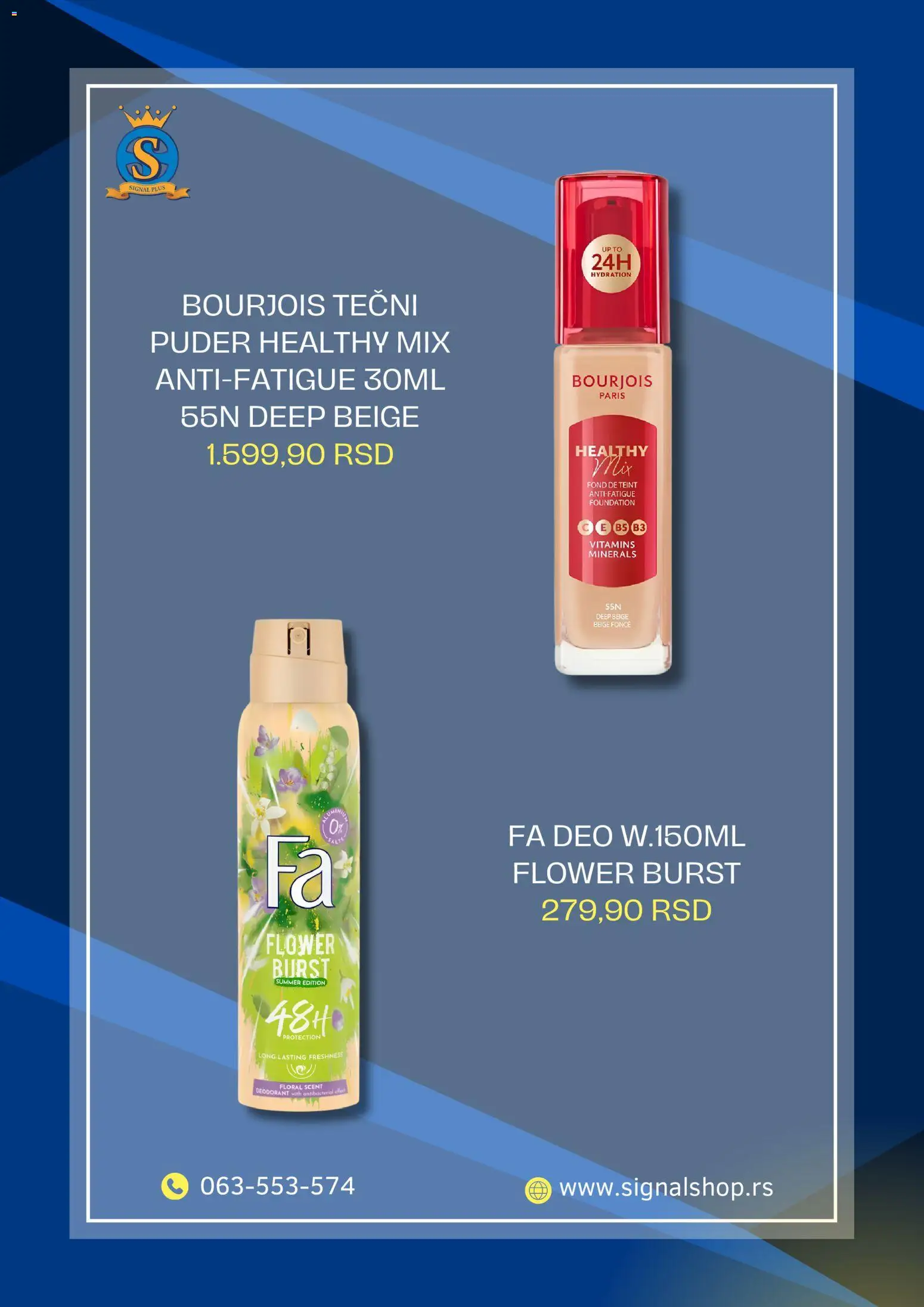 Signal Plus katalog - važi od 16.08.2026 | Strana: 4 | Proizvode: Tečni puder, Puder