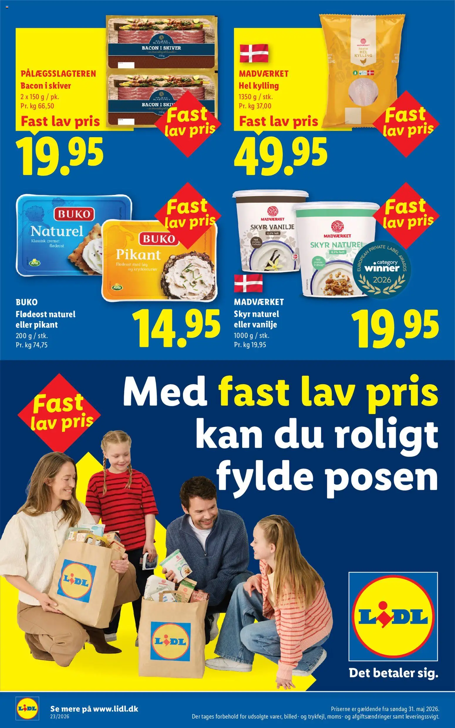 Lidl tilbudsavis – gyldig fra 31.05.2026 | Side: 5 | Produkter: Skyr, Flødeost, Bacon, Vanilje