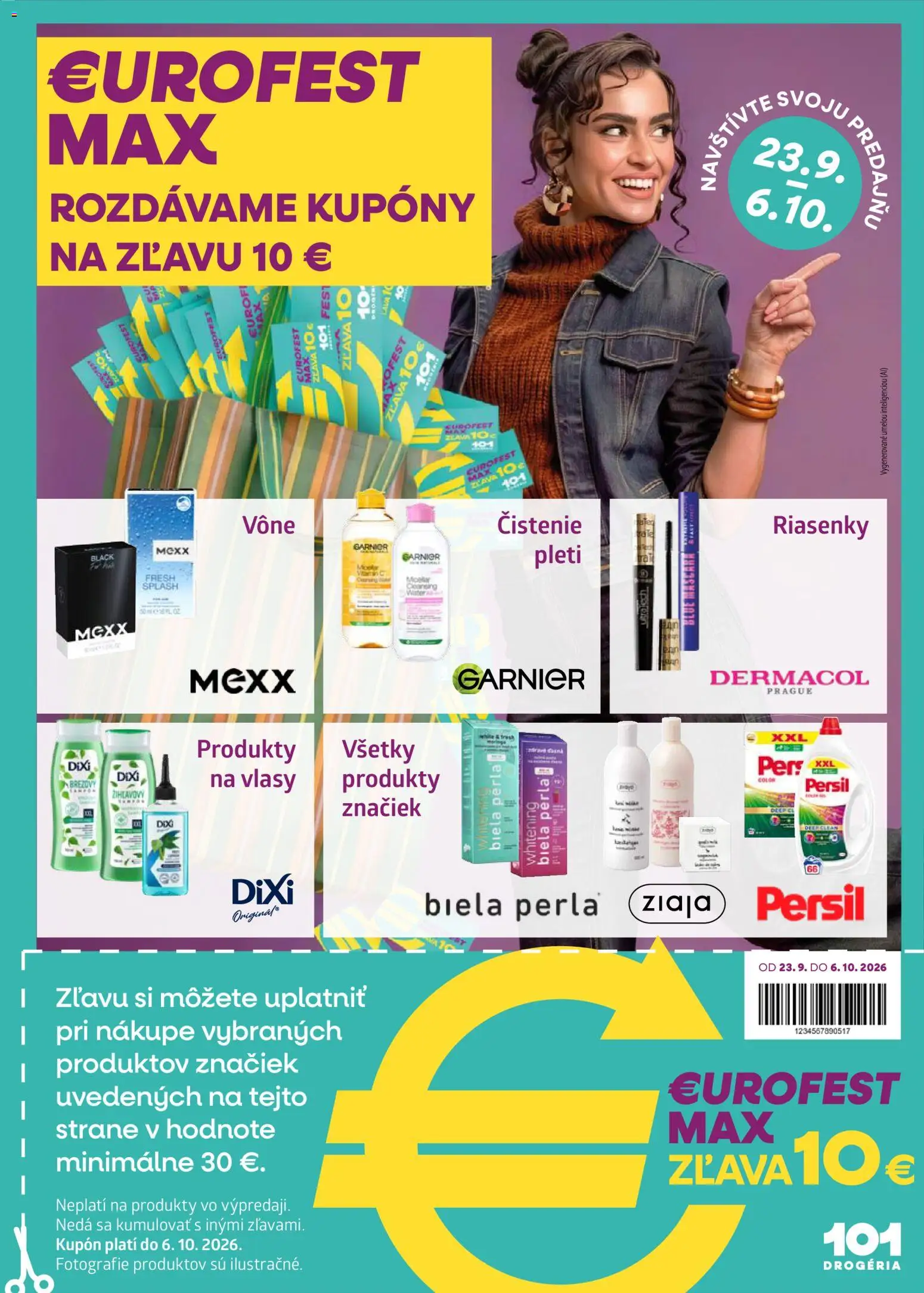 Nové 101 drogerie akcie – leták je platný od 23.09.2026 | Strana: 11 | Produkty: Persil