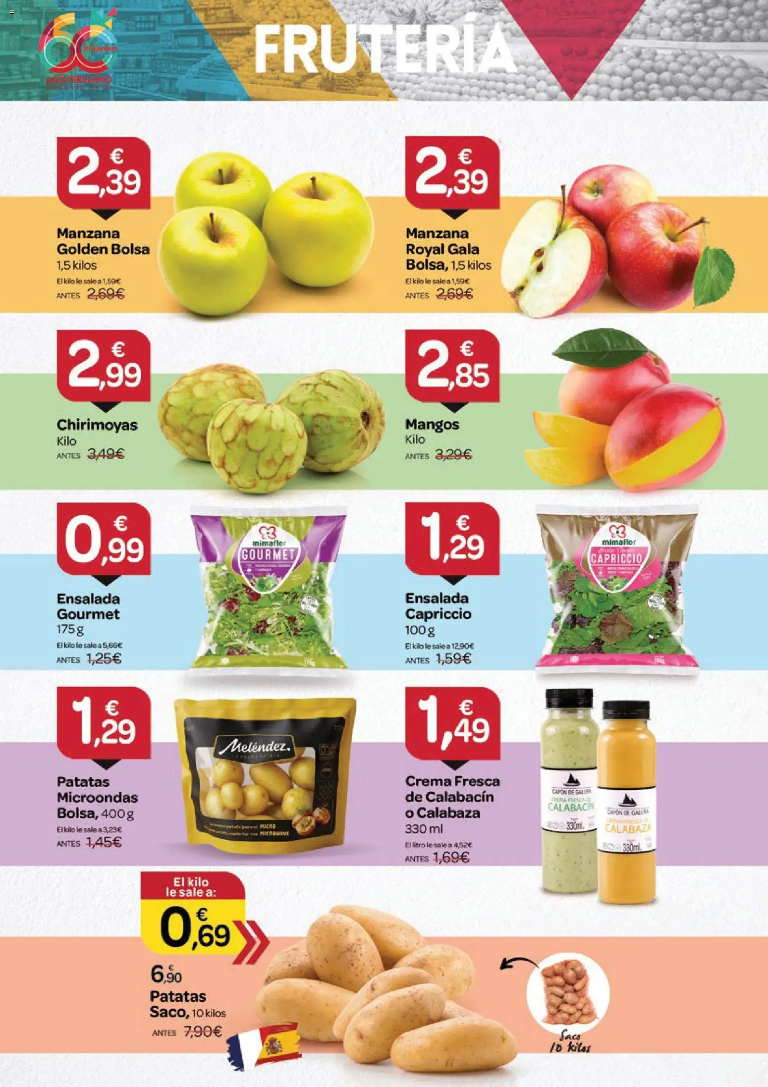 Supermercados El Jamón folleto │ válido desde el 24/09/2026 | Página: 4 | Productos: Manzana, Crema, Ensalada, Patatas
