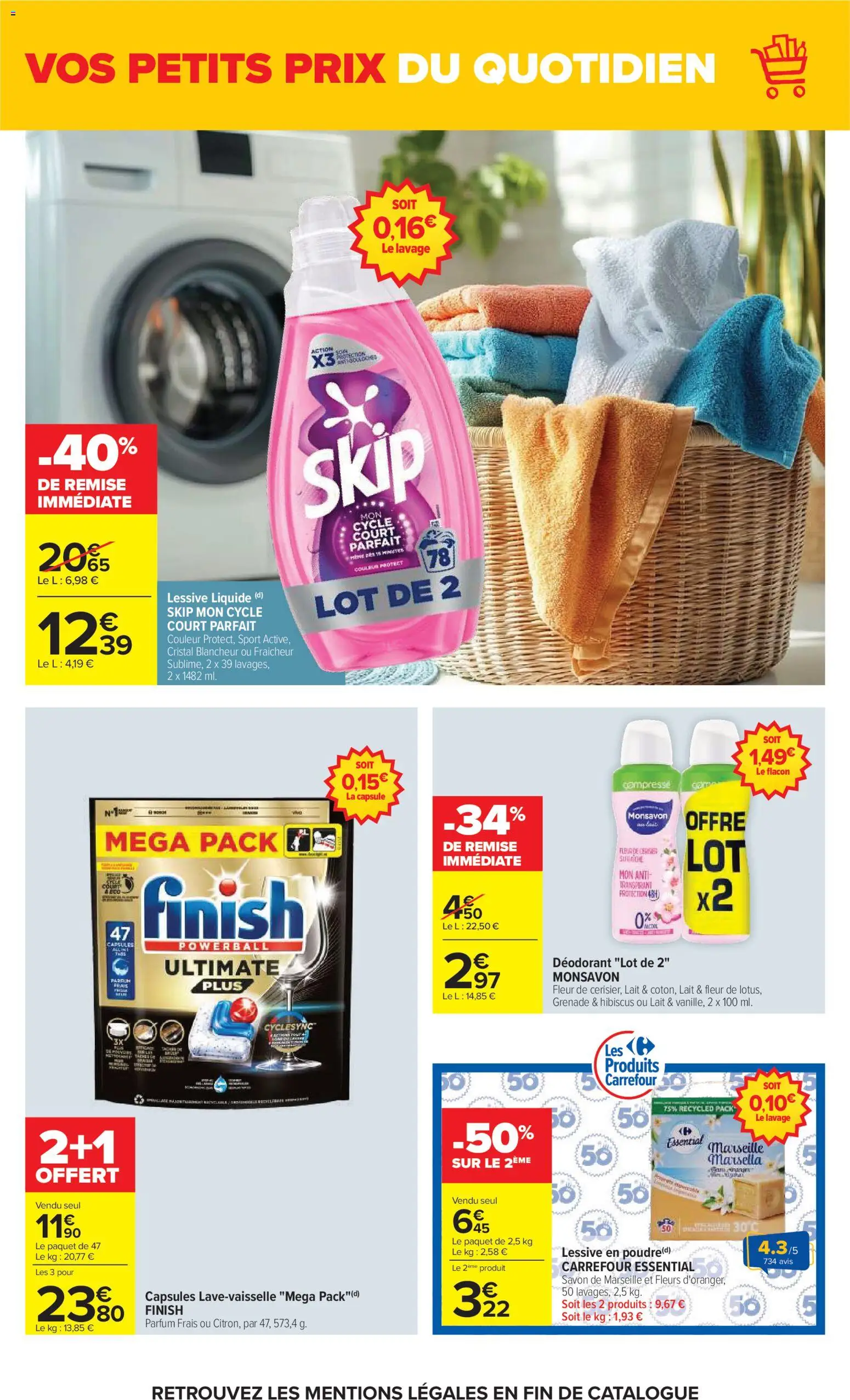 {H1} | Page: 24 | Produits: Lessive liquide Skip, Lessive en poudre, Détergent, Lait