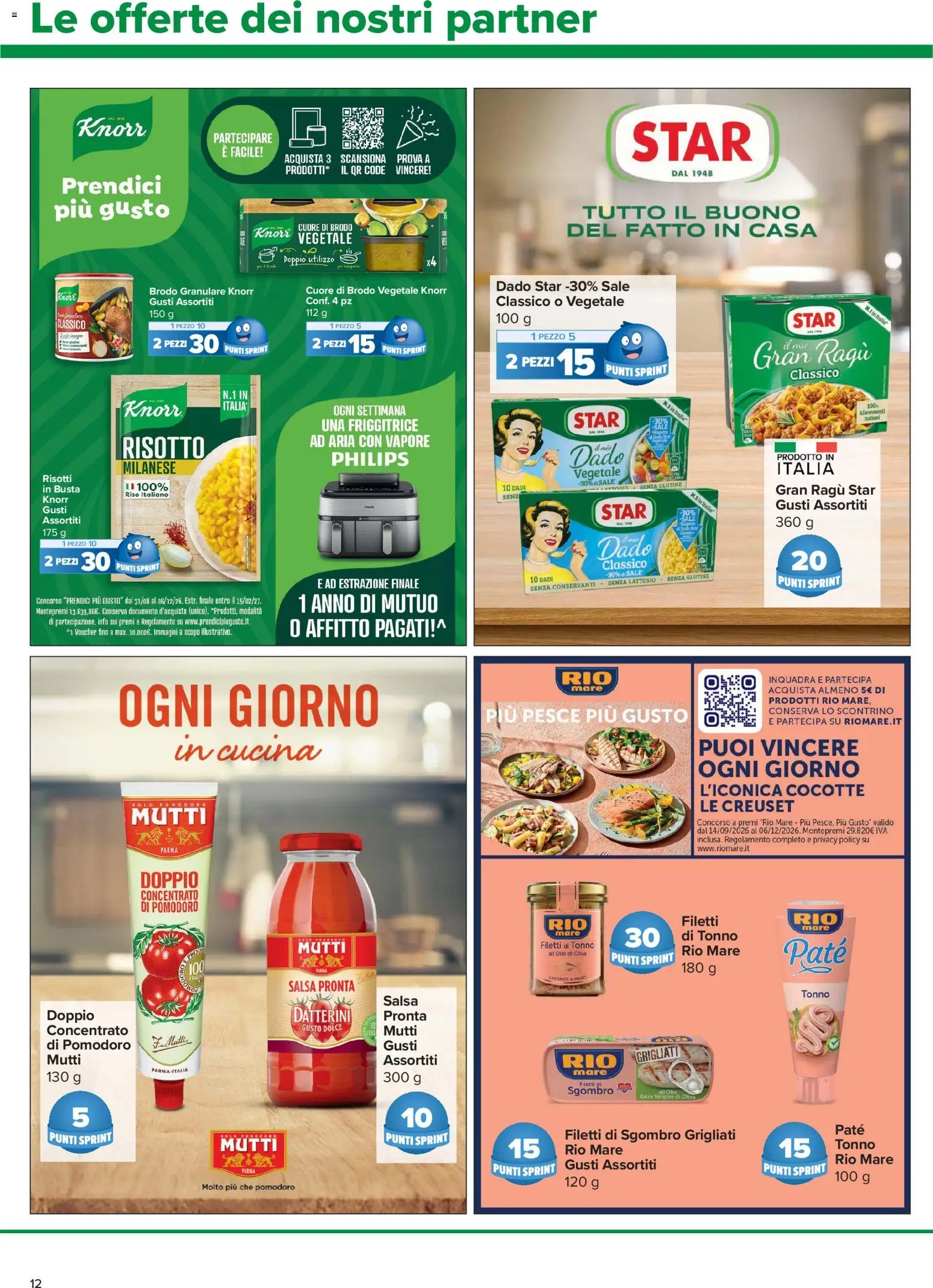 Volantino Carrefour del 22/10/2026 | Pagina: 12 | Prodotti: Paté, Pesce, Mutti, Friggitrice
