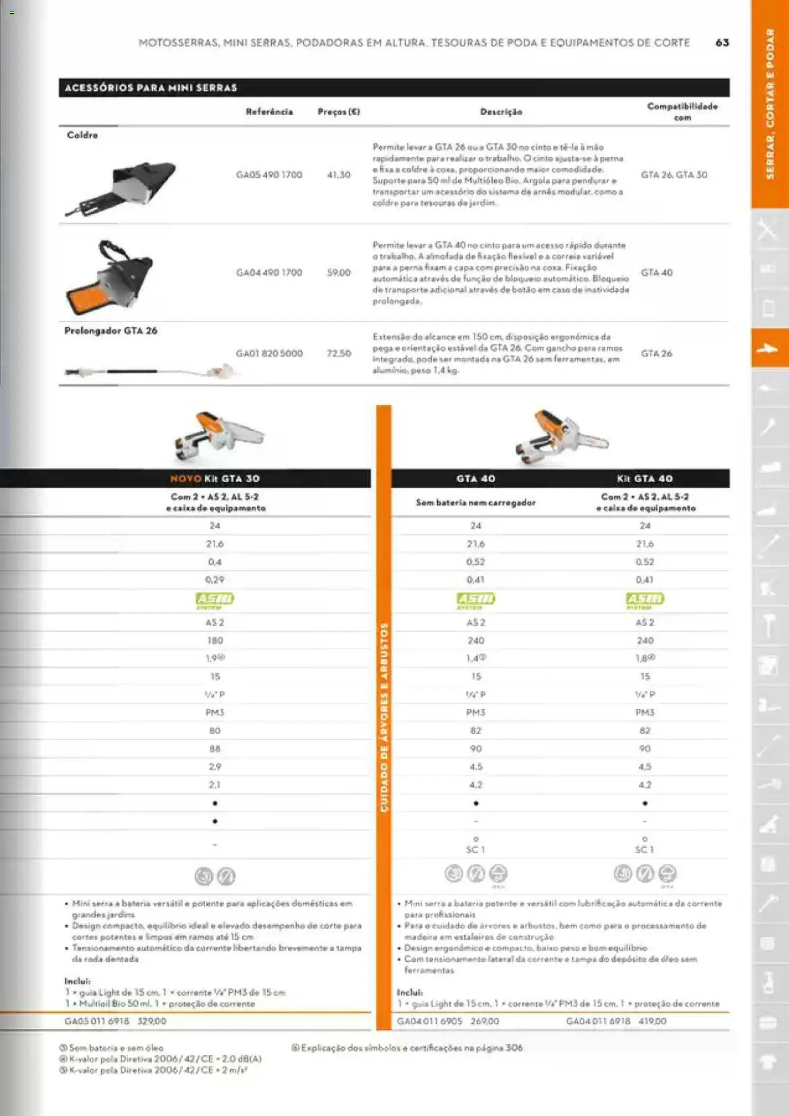 Stihl Catálogo │ válido de 07/09/2026 | Página: 63 | Produtos: Cinto, Ferramentas, Caixa, Bateria