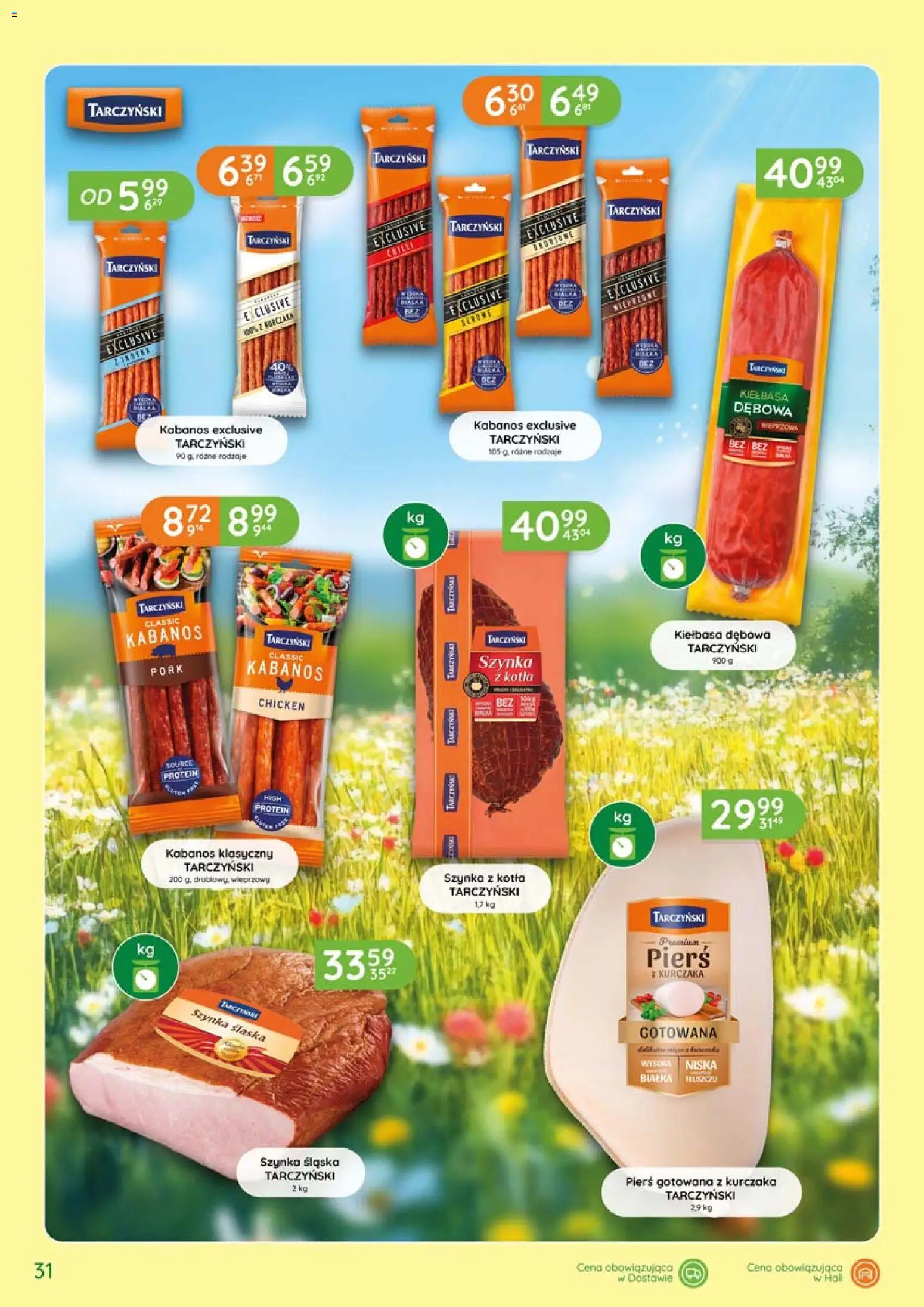 Eurocash gazetka - Katalog Wędlin od 02.07.2026 | Strona: 31 | Produkty: Kiełbasa, Pierś z kurczaka, Szynka