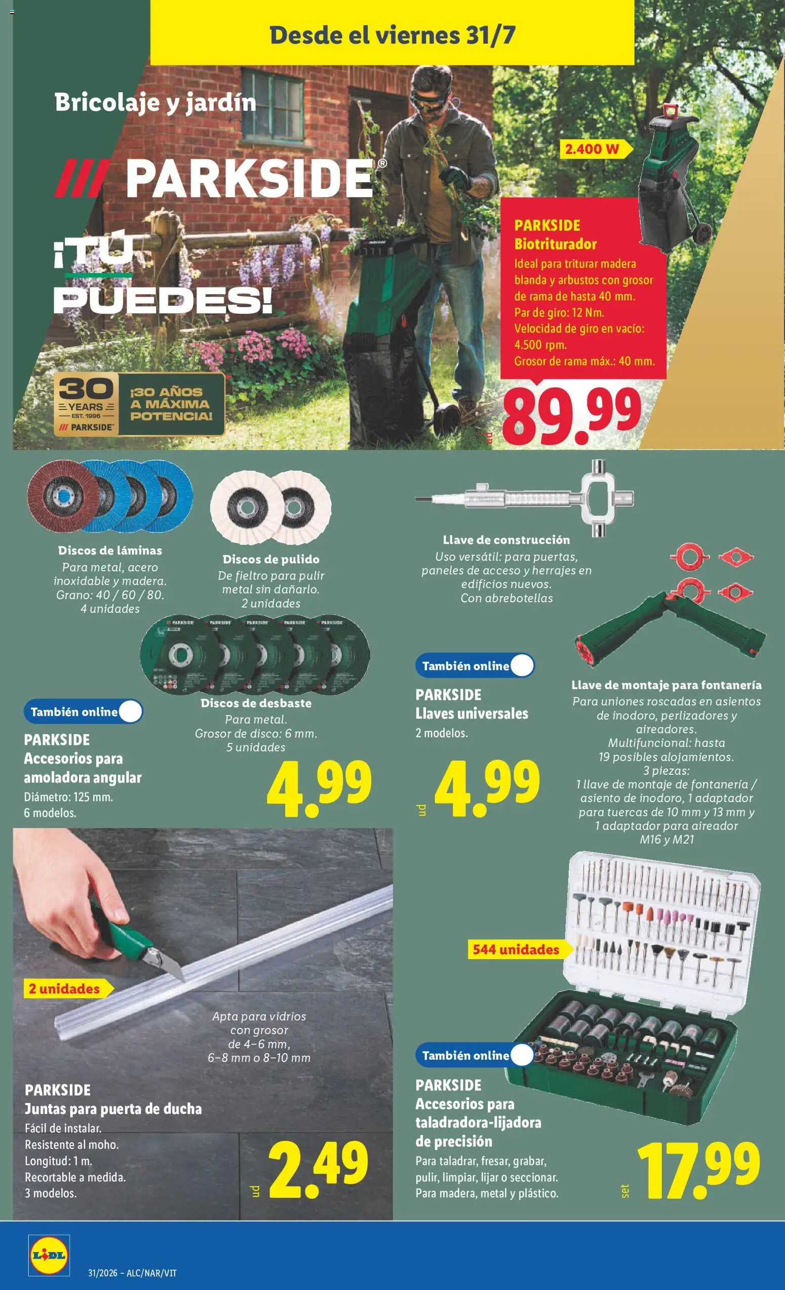 Lidl folleto de bazar │ válido desde el 27/07/2026 | Página: 26 | Productos: Disco, Adaptador, Ducha