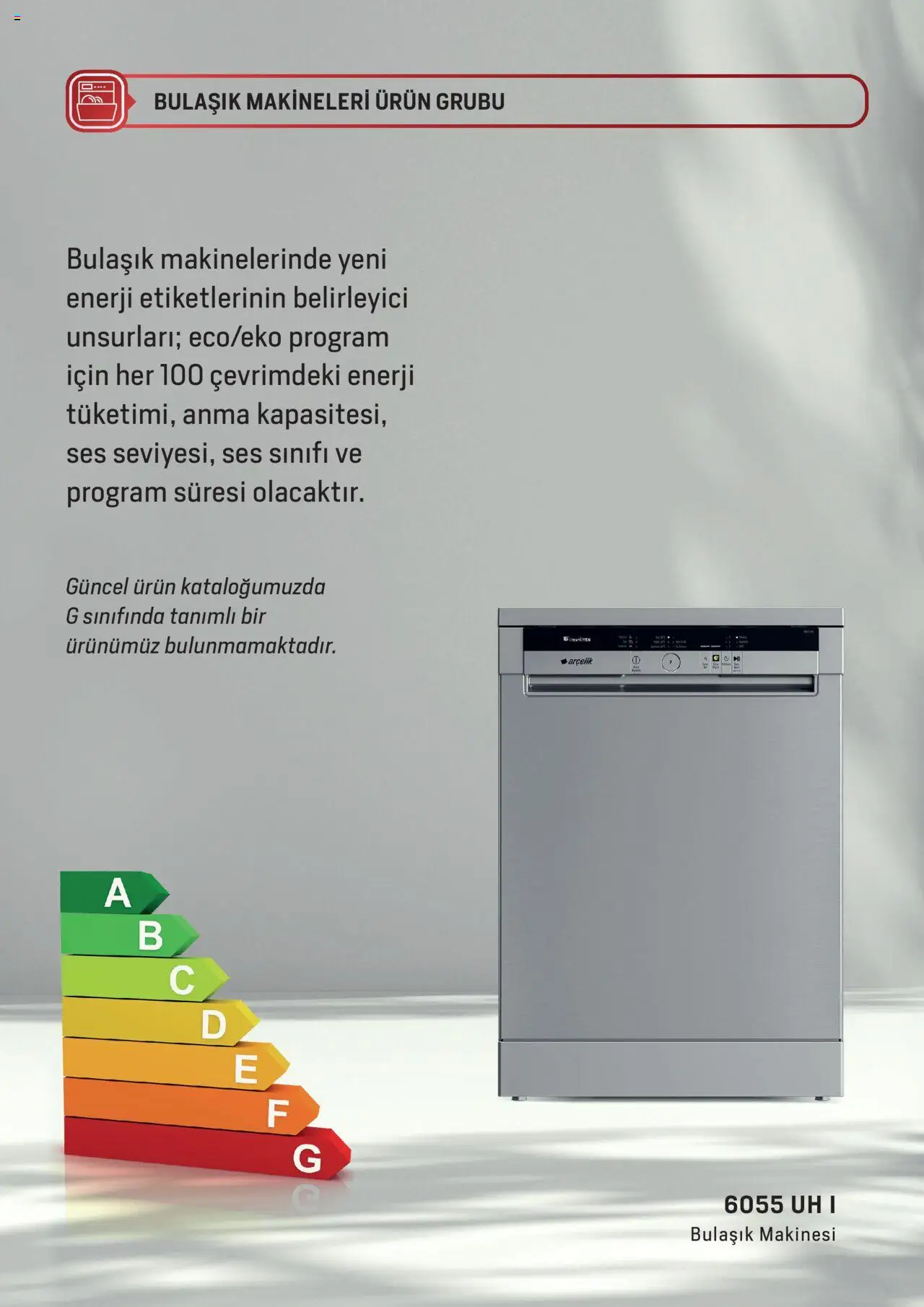Arçelik - Enerji Sınıflandırmaları - 19 Şubat 2024 tarihinden itibaren geçerlidir | Sayfa: 8 | Ürünler: Ses, Bulaşık makinesi