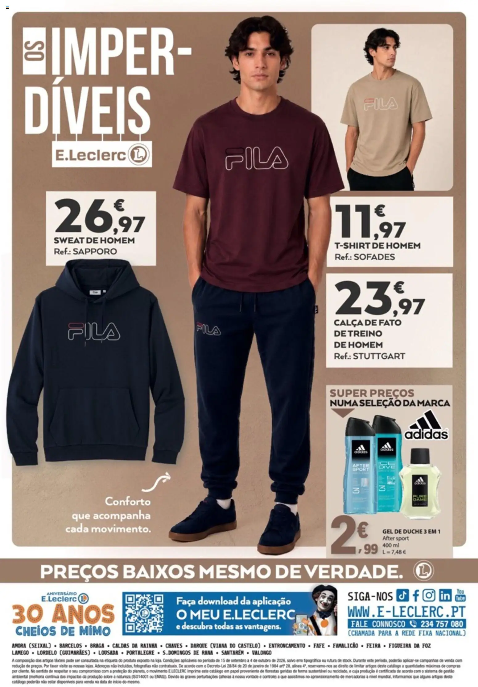 E.Leclerc - Folheto Moda e Beleza Outono-Inverno │ válido de 15/09/2026 | Página: 16 | Produtos: Faca, Calça, Fato