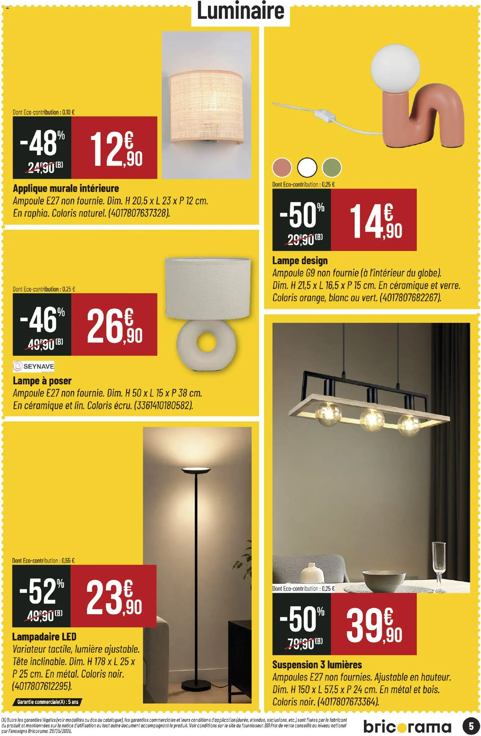 {H1} | Page: 5 | Produits: Lampadaire, Suspension, Ampoule, Lampadaire led