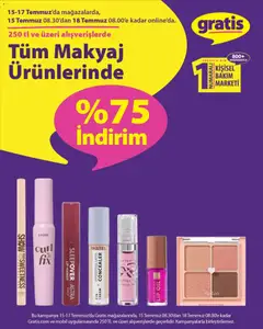 15 Temmuz 2026 tarihinden itibaren geçerli olan Gratis kataloğu önizlemesi