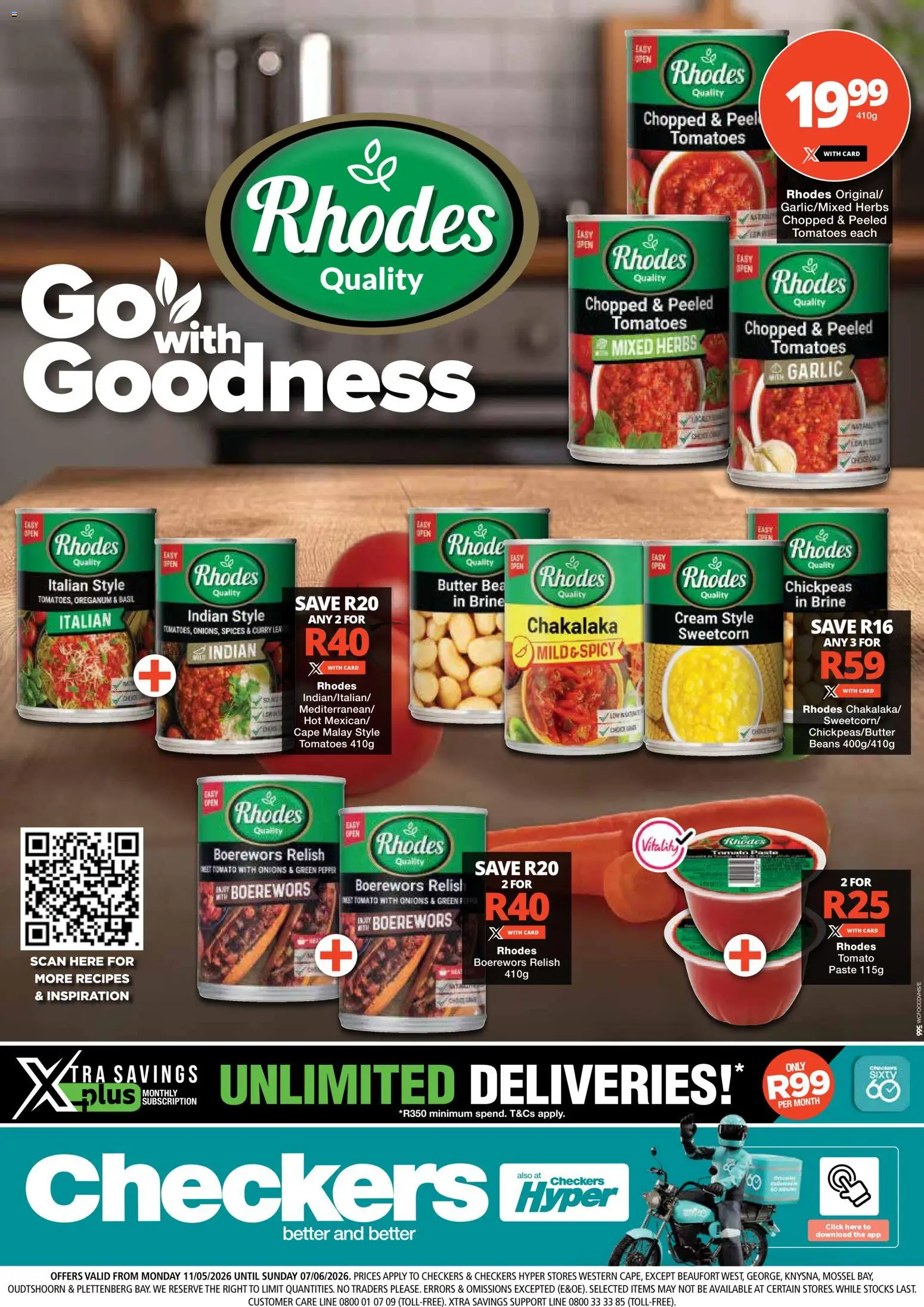 New Checkers catalogue – valid from 11.05.2026 | Page: 1 | Products: Boerewors, Cream, Onions, Garlic