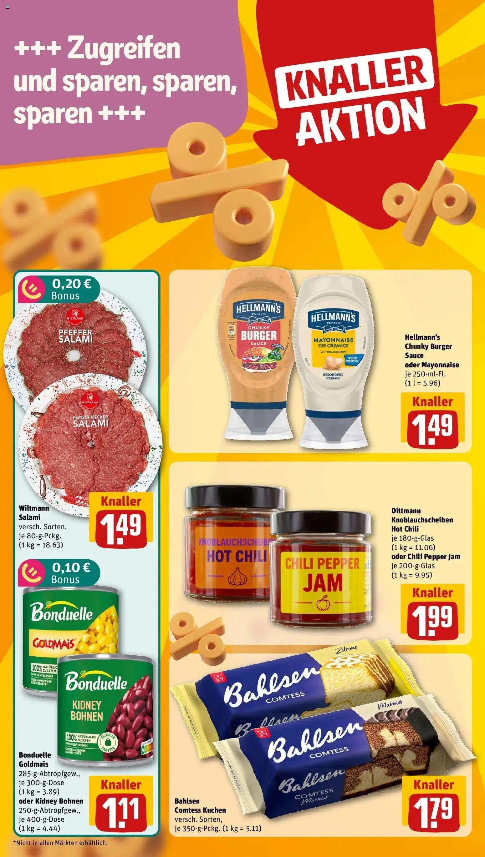 REWE Prospekt ab 17.08.2026 zum Blättern » Angebote | Seite: 18 | Produkte: Burger, Pfeffer, Zitrone, Salami