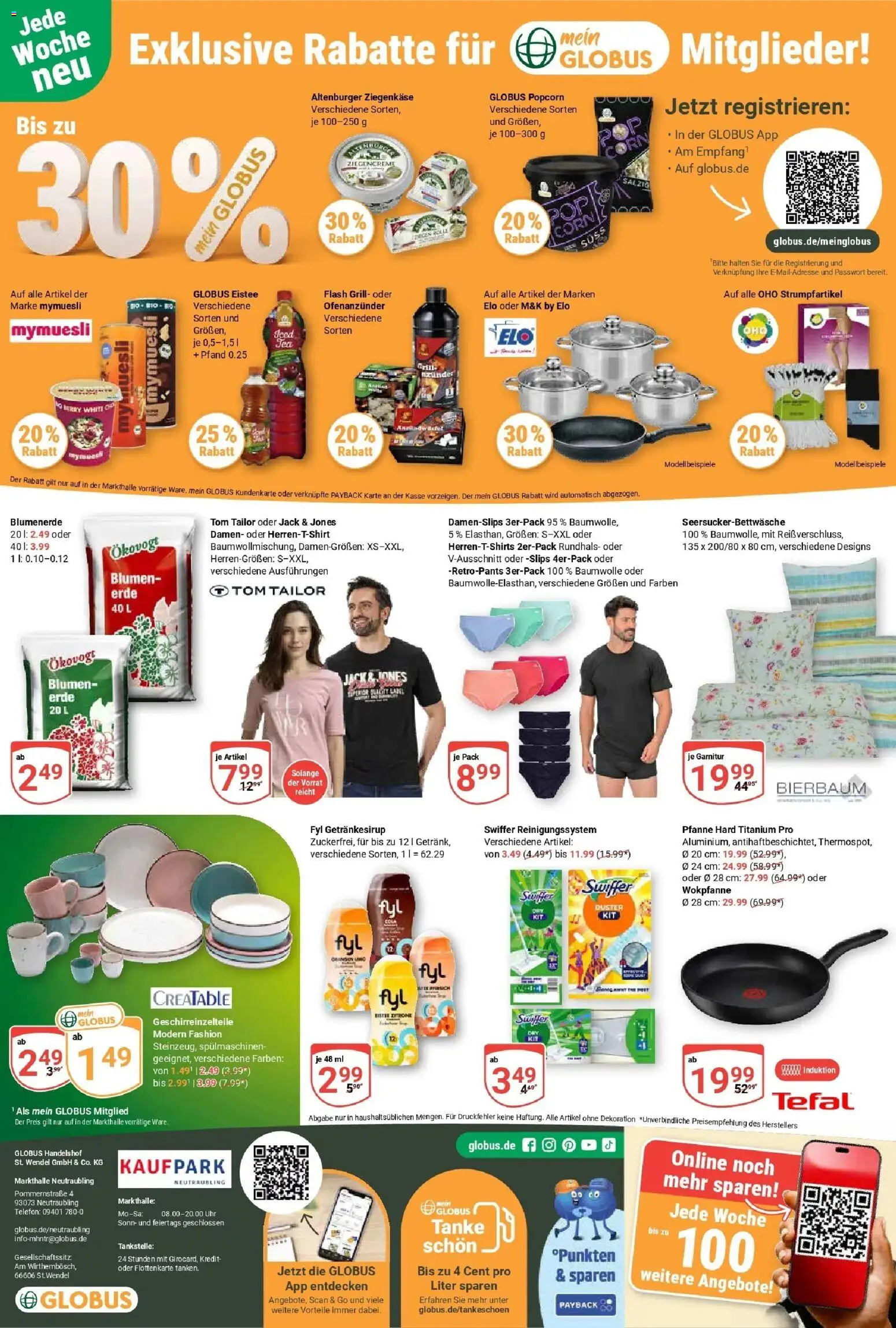 Globus prospekt Neutraubling	 – gültig ab 07.04.2026 | Seite: 23 | Produkte: Cola, Blumenerde, Swiffer, Telefon