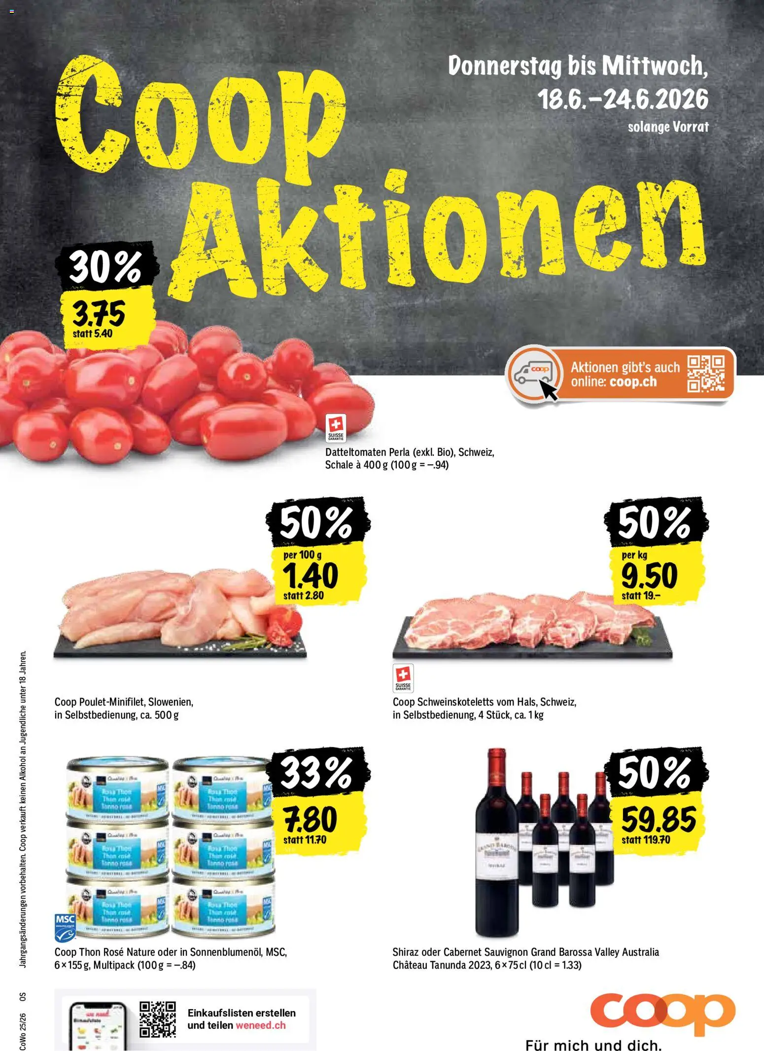 Coop aktionen – gültig ab 18.06.2026 | Seite: 1