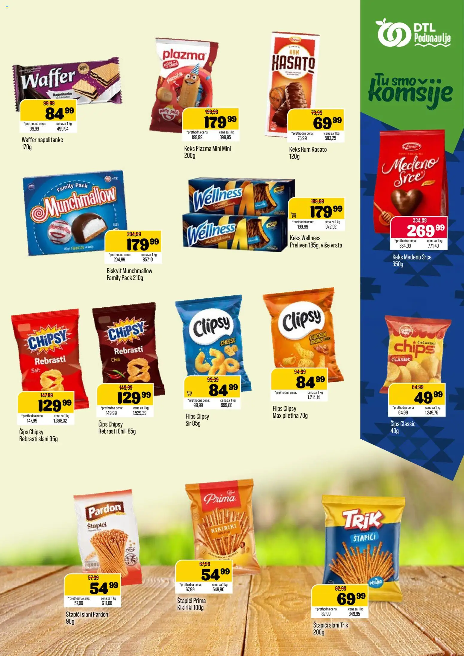 Podunavlje katalog - važi od 07.10.2026 | Strana: 9 | Proizvode: Munchmallow, Plazma, Kikiriki, Napolitanke