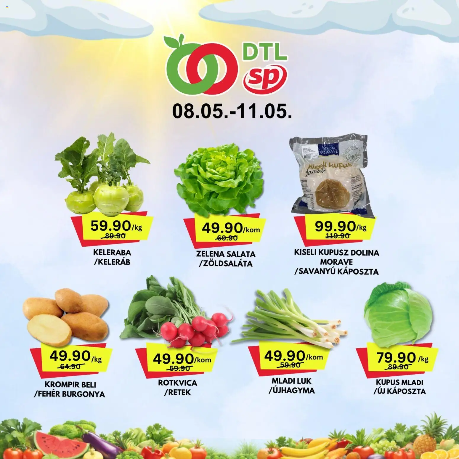 Senta Promet katalog - važi od 08.05.2026 | Strana: 1 | Proizvode: Salata, Krompir, Kupus, Rotkvica
