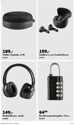 Forhåndsvisning av Biltema Brosjyre Skolestart - National gyldig fra 03/08/2026 | Side: 10 | Produkter: Hodetelefoner