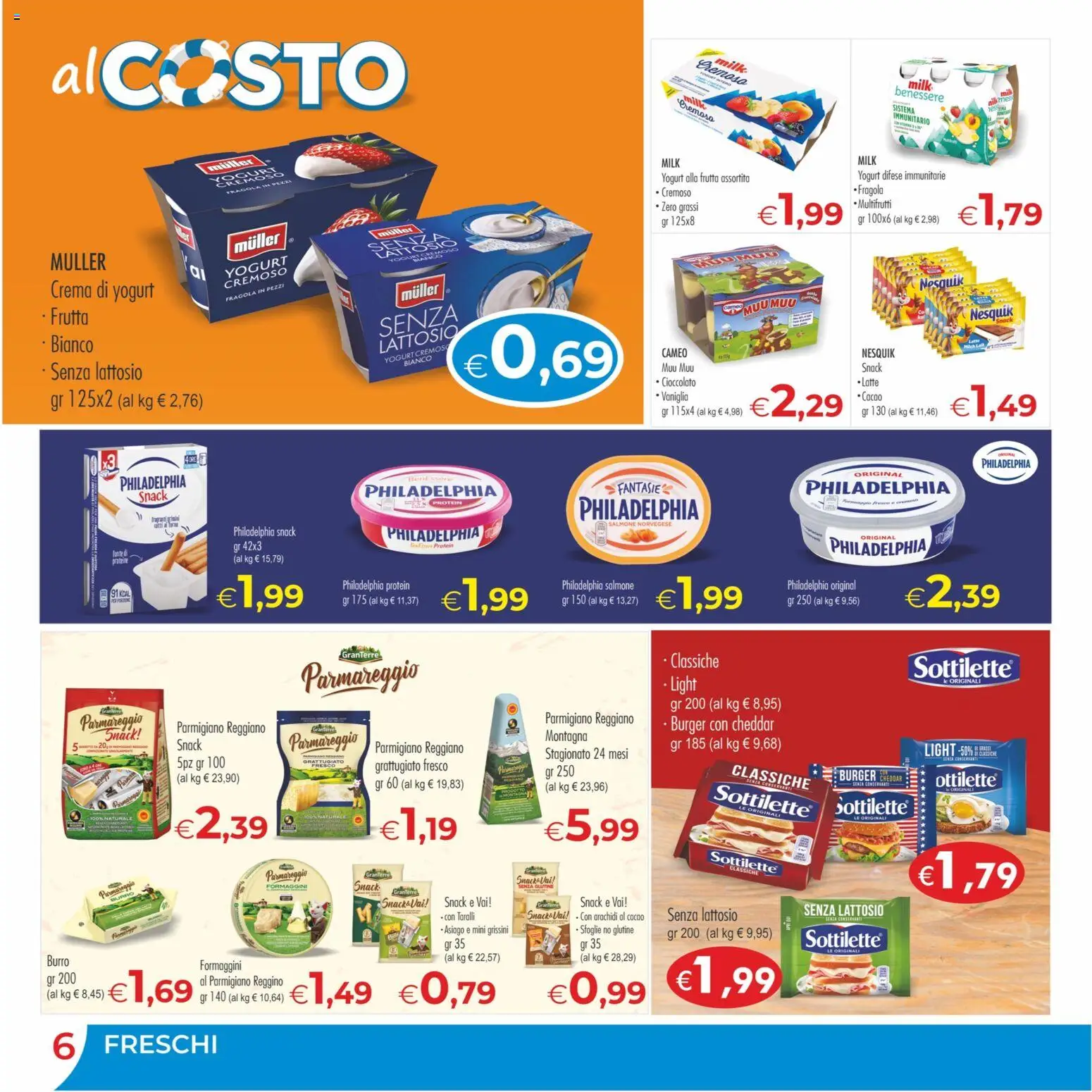Volantino MerSi Supermercati del 29/07/2026 | Pagina: 6 | Prodotti: Senza glutine, Yogurt, Burro, Grissini