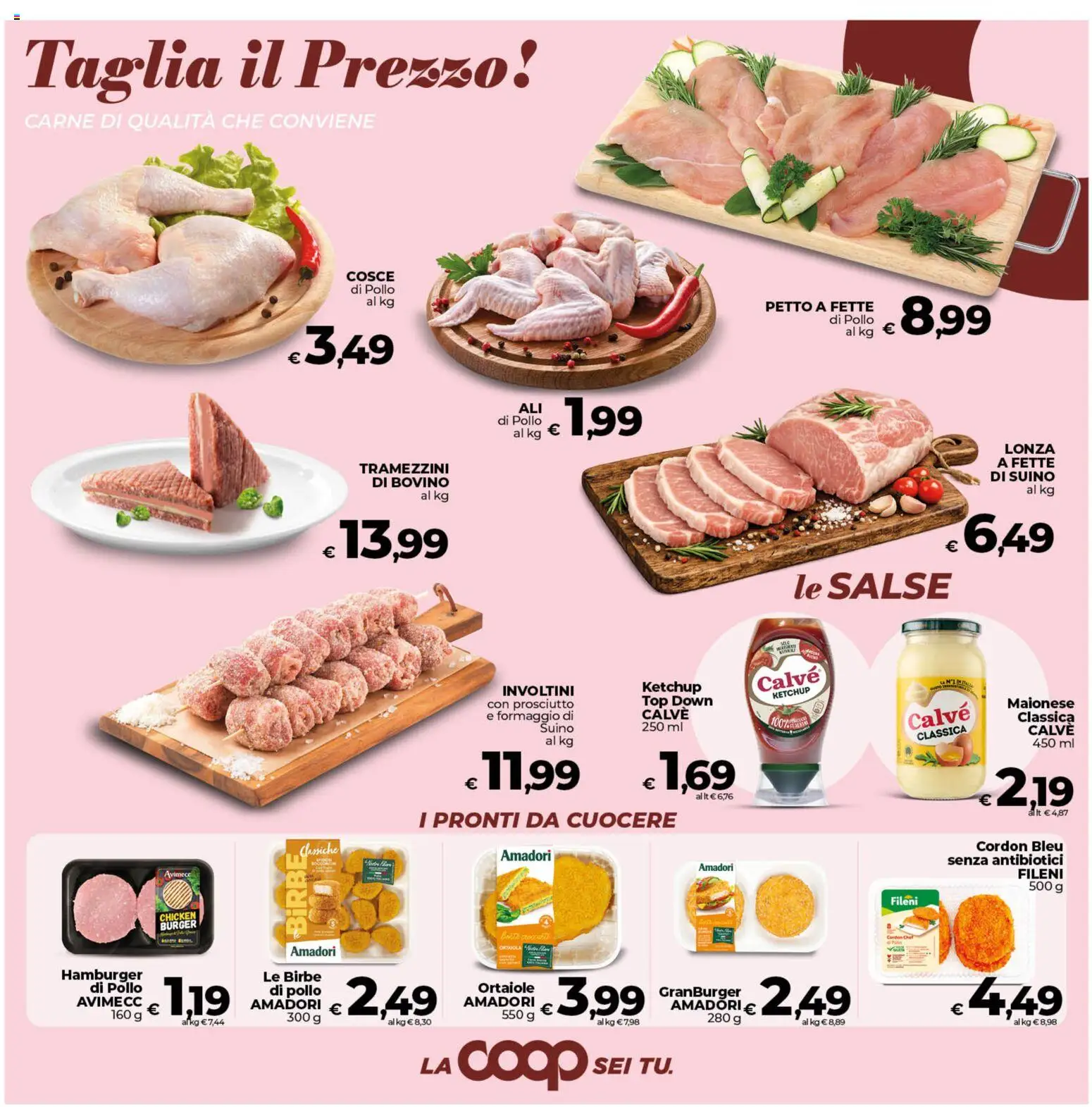Volantino COOP del 19.05.2026 | Pagina: 10 | Prodotti: Bovino, Pollo, Ketchup, Hamburger