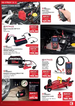 Náhled letáku Nabíječka autobaterií MPLG 17 B2, Nabíječka autobaterií MPLG 17 B2 pro baterie s 6 V nebo 12 V a kapacitou 8 - 250 Ah cena za 1 kus od 23.09.2026 | Strana: 6 | Produkty: USB, Kompresor, Ultimate Speed, Startovací zdroj