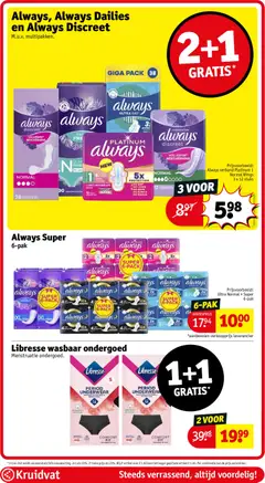 Kruidvat folder week 25 - Voorbeeld van een folder van Kruidvat, geldig van 16.06.2026 | Pagina: 69 | Producten: Kan, Panty, Ondergoed, Pads