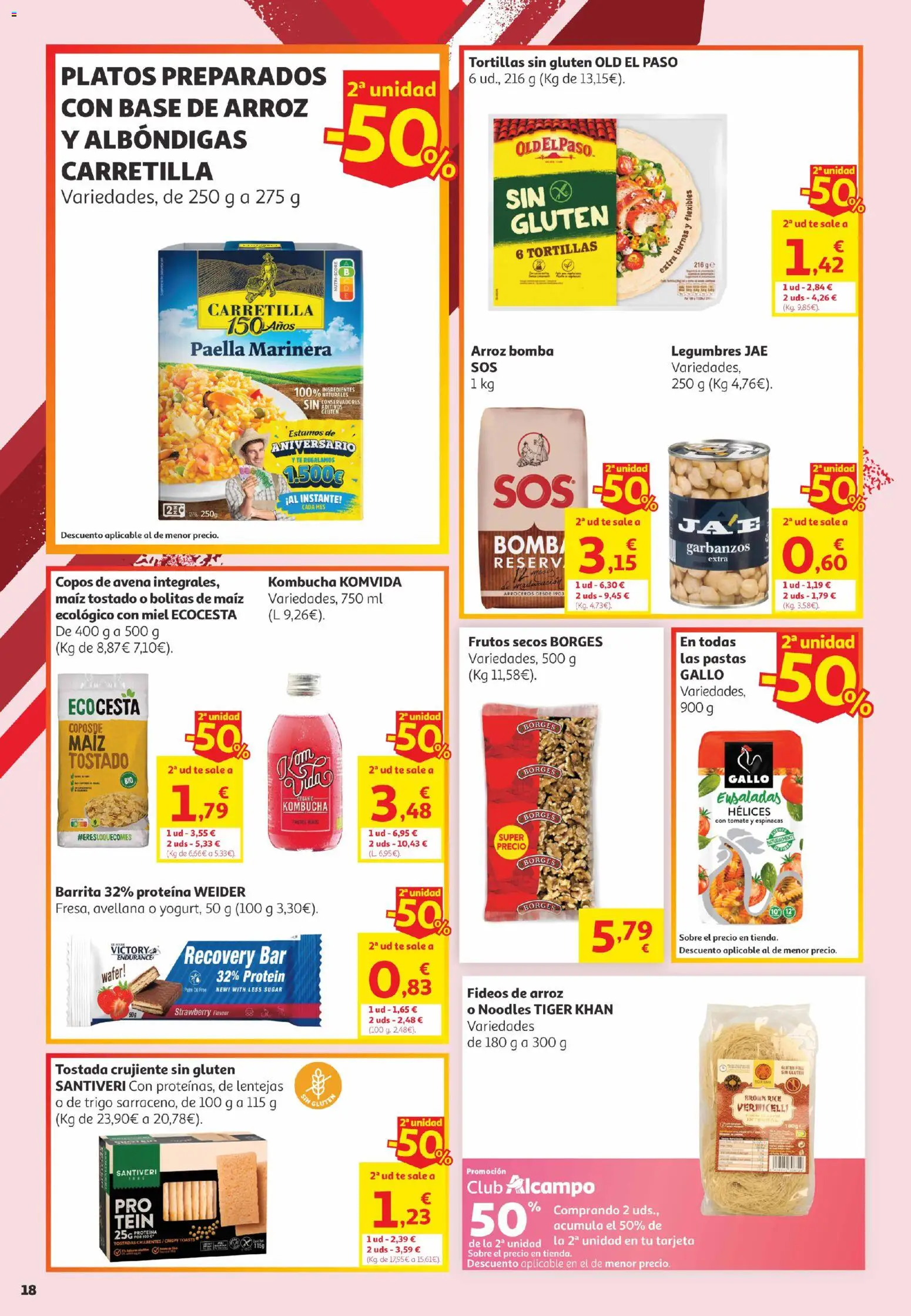 Alcampo Canarias │ válido desde el 02.06.2026 | Página: 18 | Productos: Ψηφιακή κάμερα, Κρεμάστρα, Fideos, Frutos secos