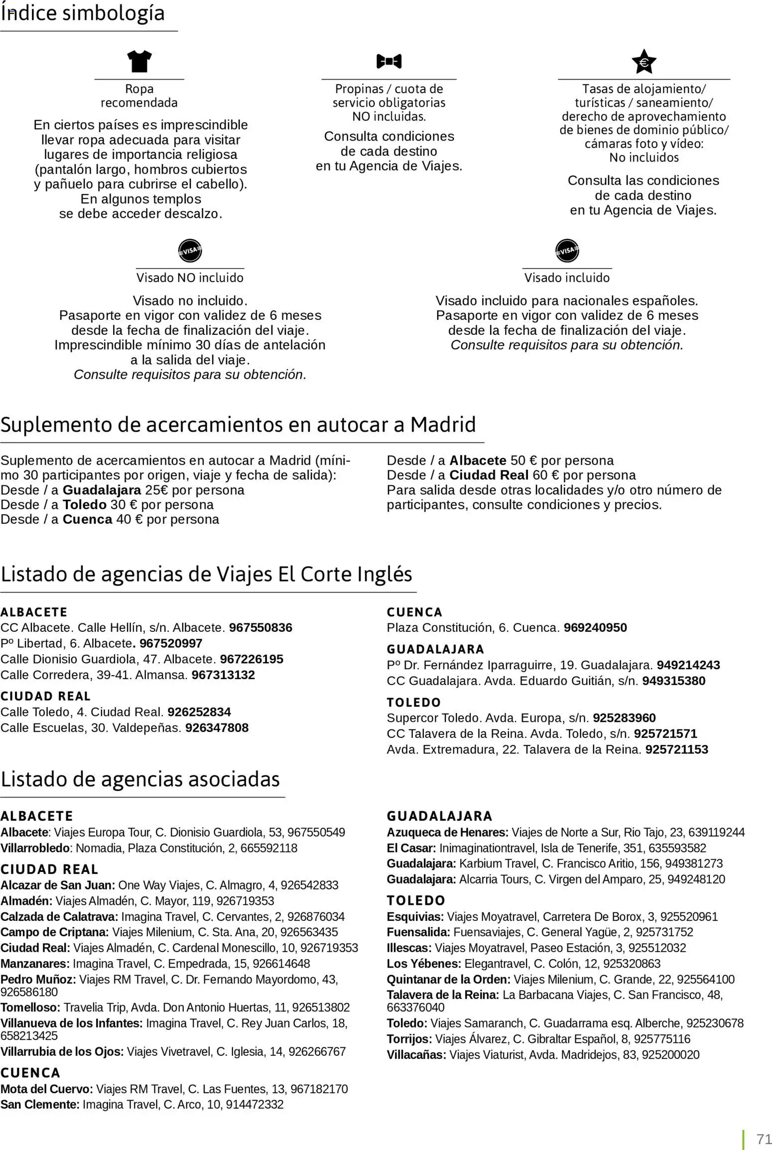 Viajes El Corte Inglés Turismo Social Castilla La Mancha │ válido desde el 01.04.2026 | Página: 71 | Productos: Pañuelo, General, Ropa, Video