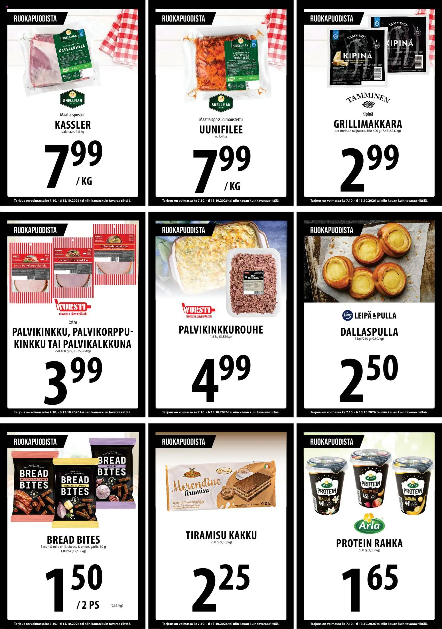 Tuuri tarjoukset – voimassa 07/10/2026 alkaen | Sivu: 10 | Tuotteet: Chili, Leipä, Kinkku, Grillimakkara