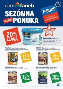 Dom farieb leták platný od 01.06.2026