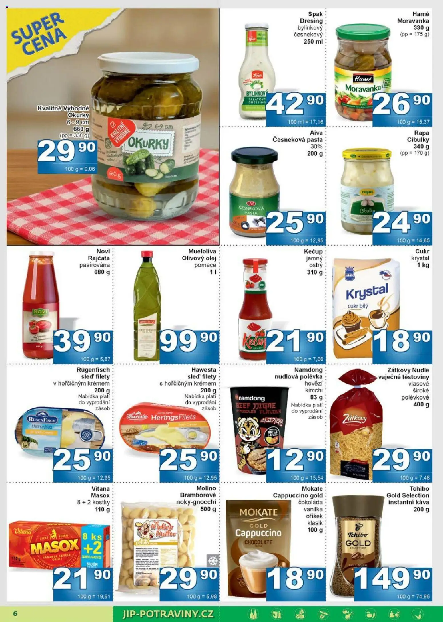 Jip leták od 20.05.2026 | Strana: 6 | Produkty: Kečup, Cukr, Kostky, Cappuccino