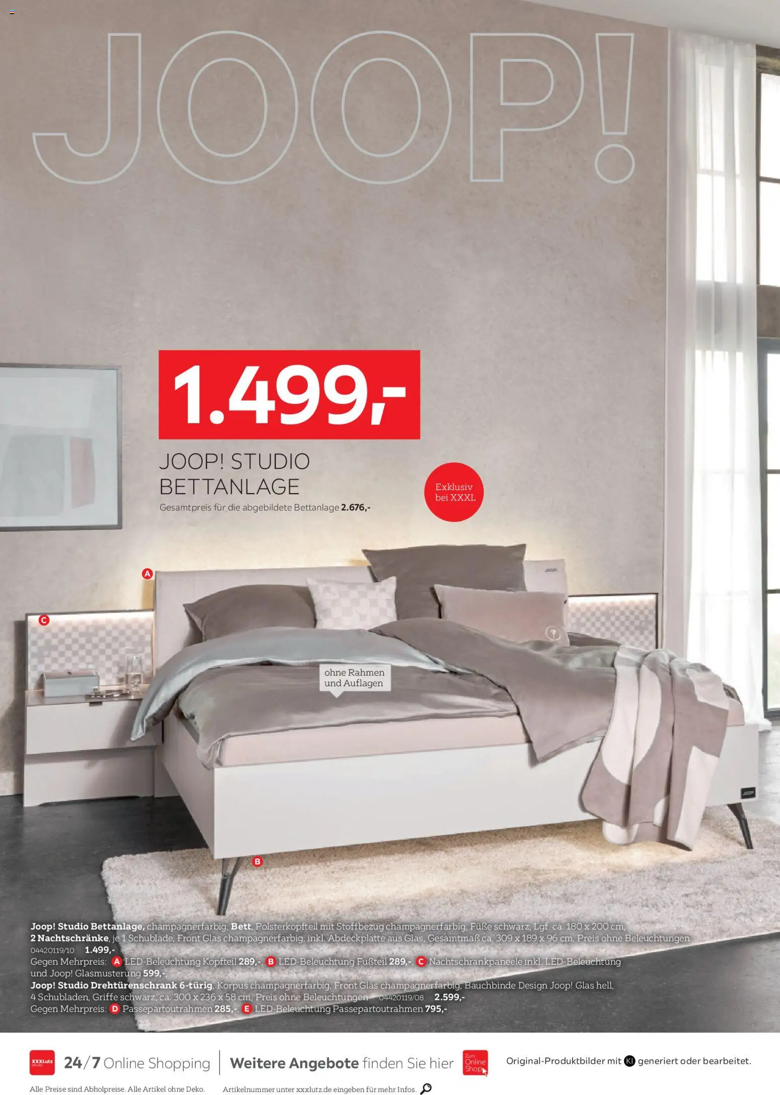 XXXLutz JOOP! Aktionswochen – gültig ab 17.10.2026 | Seite: 4 | Produkte: Drehtürenschrank