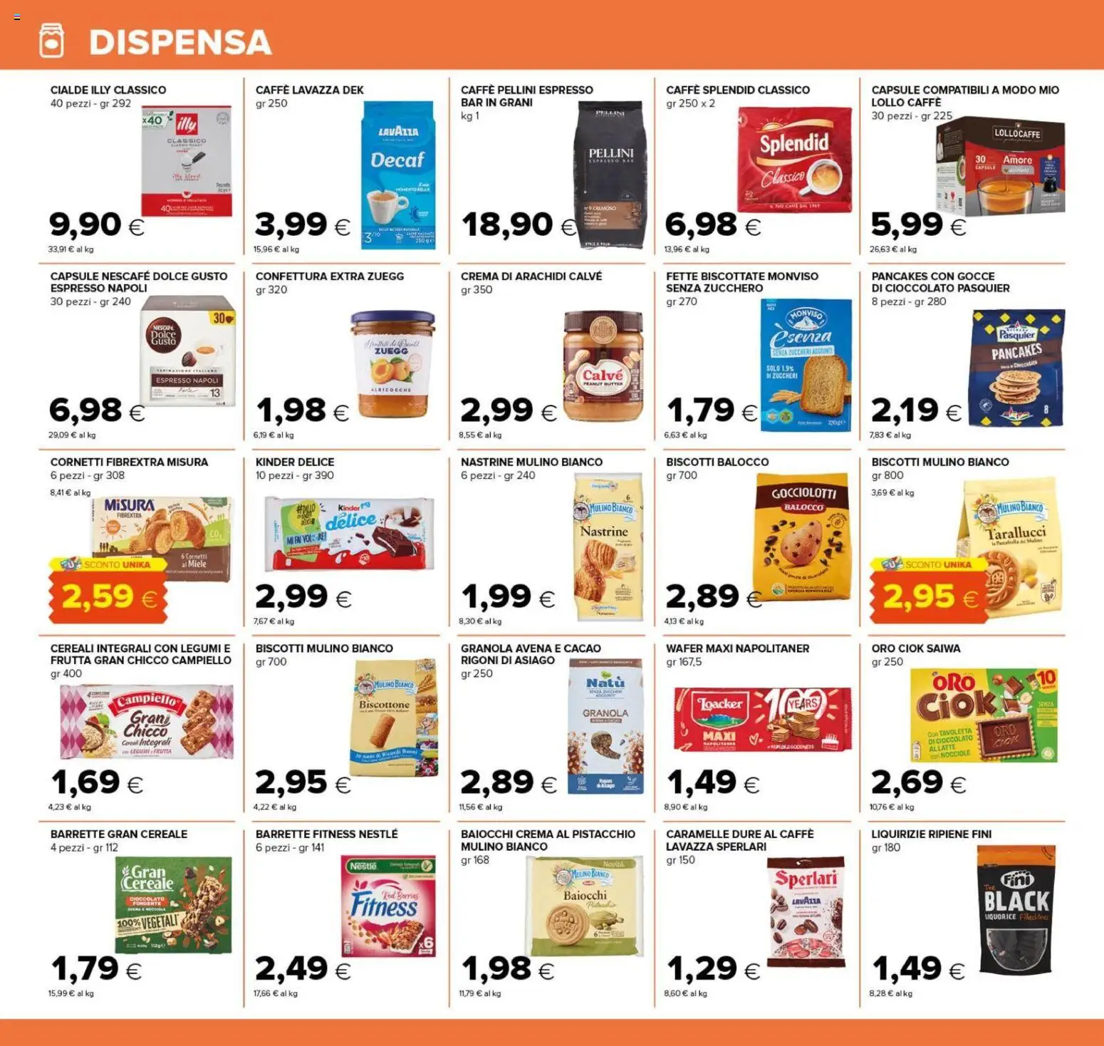 Volantino Oasi del 25/09/2026 | Pagina: 16 | Prodotti: Caffè, Cioccolato, Albicocche, Lavazza