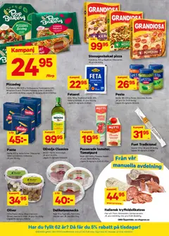 City Gross erbjudanden - Förhandsvisning av reklamblad från butik City Gross aktuell från 27.04.2026 | Sida: 6 | Produkter: Såg, Tomatpure, Pizza, Chorizo