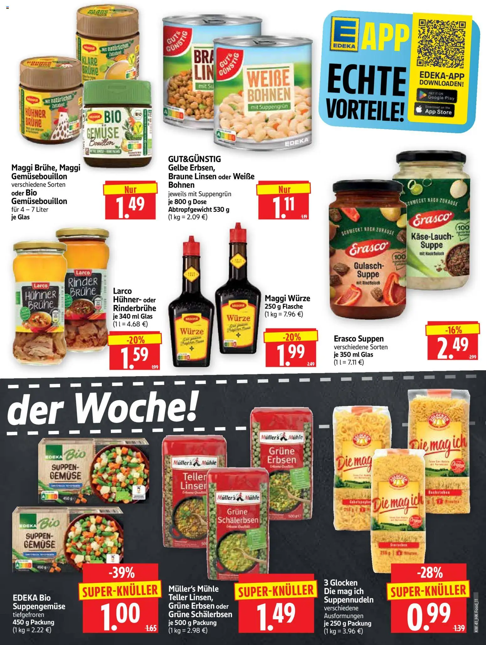 HERKULES Prospekt – gültig ab 05.10.2026 | Seite: 11 | Produkte: Mühle, Brühe, Gemüse, Erasco